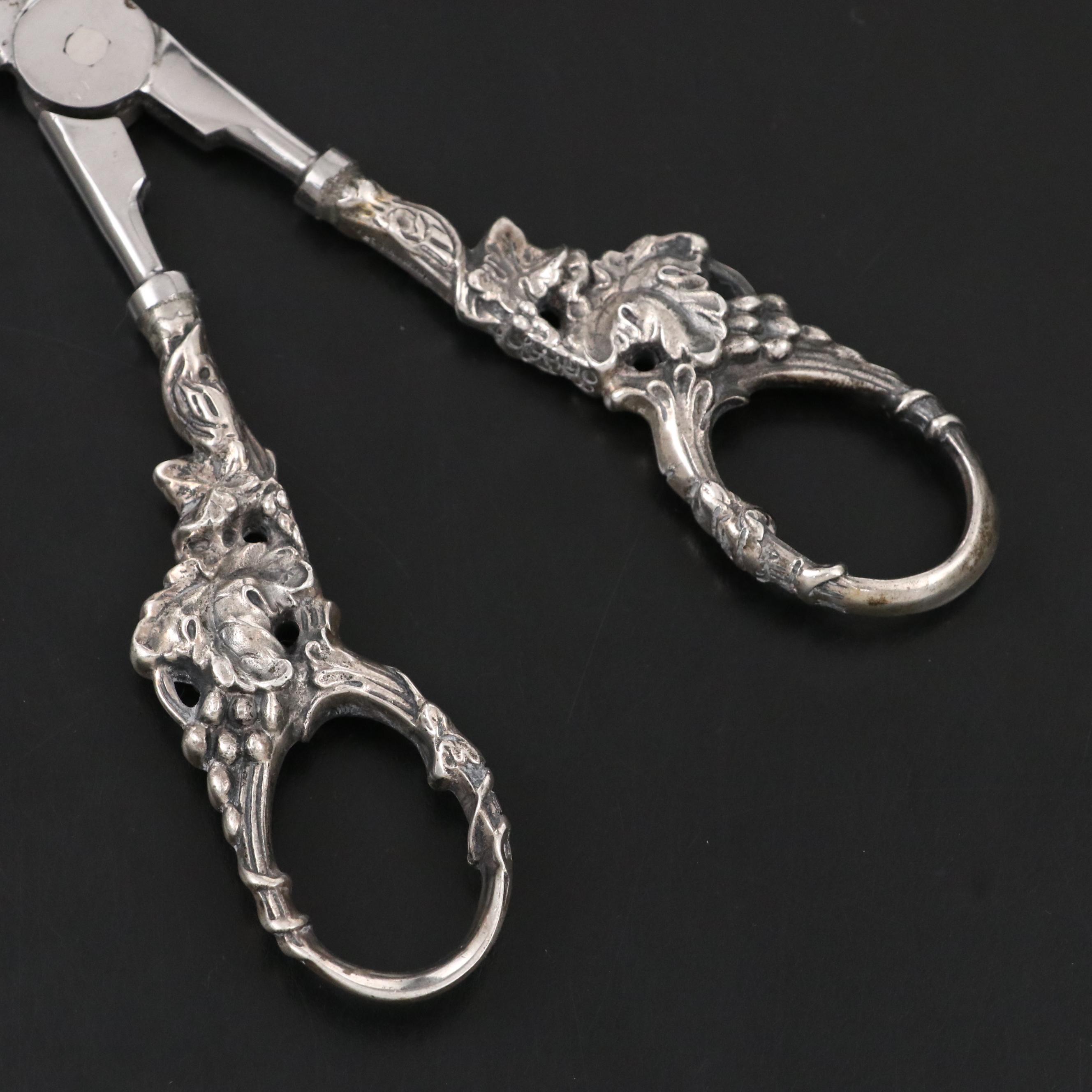 Tiffany & Co. Sterling Silver Handled Grape Shears, 20th Century