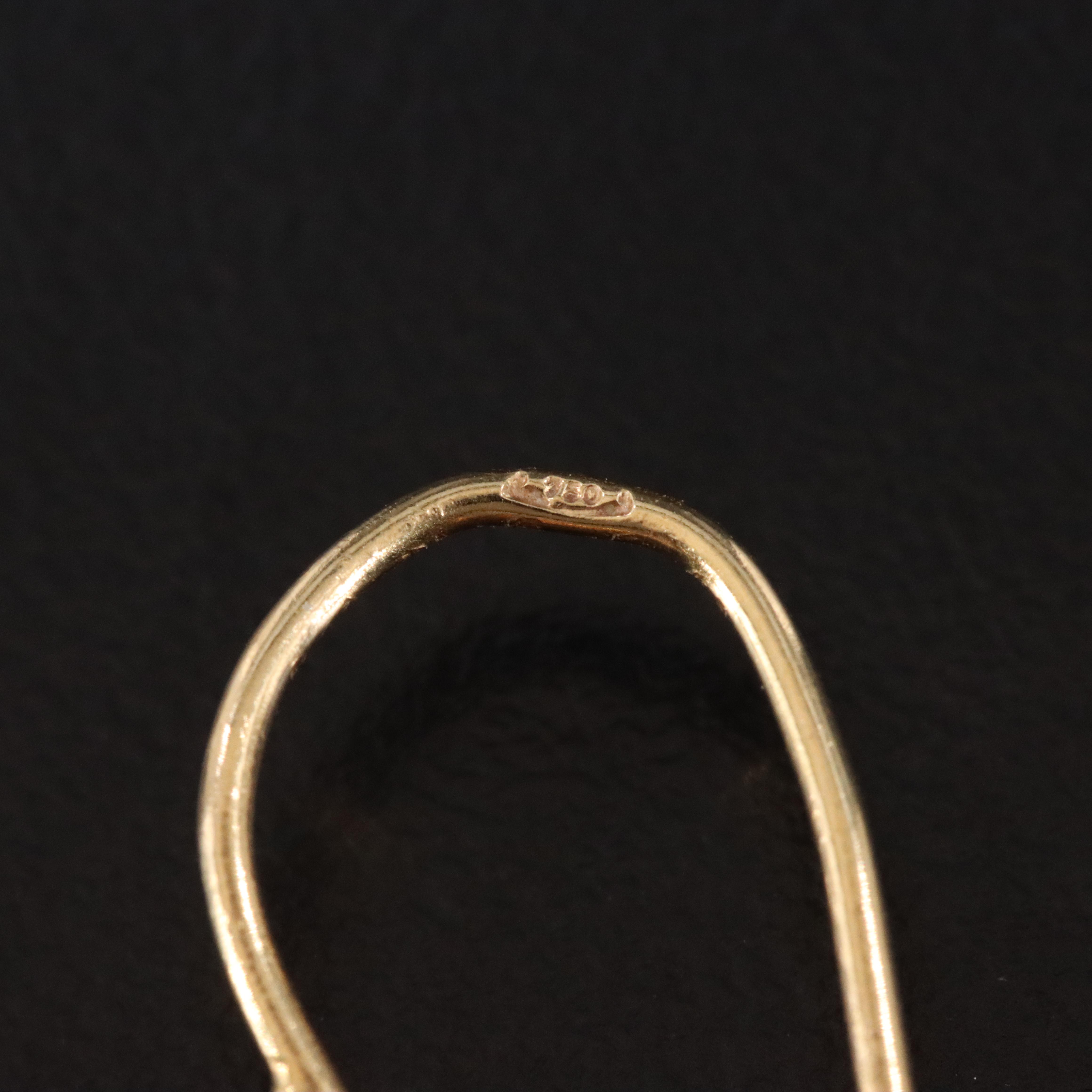 18K Tri-Color Leaf Earrings