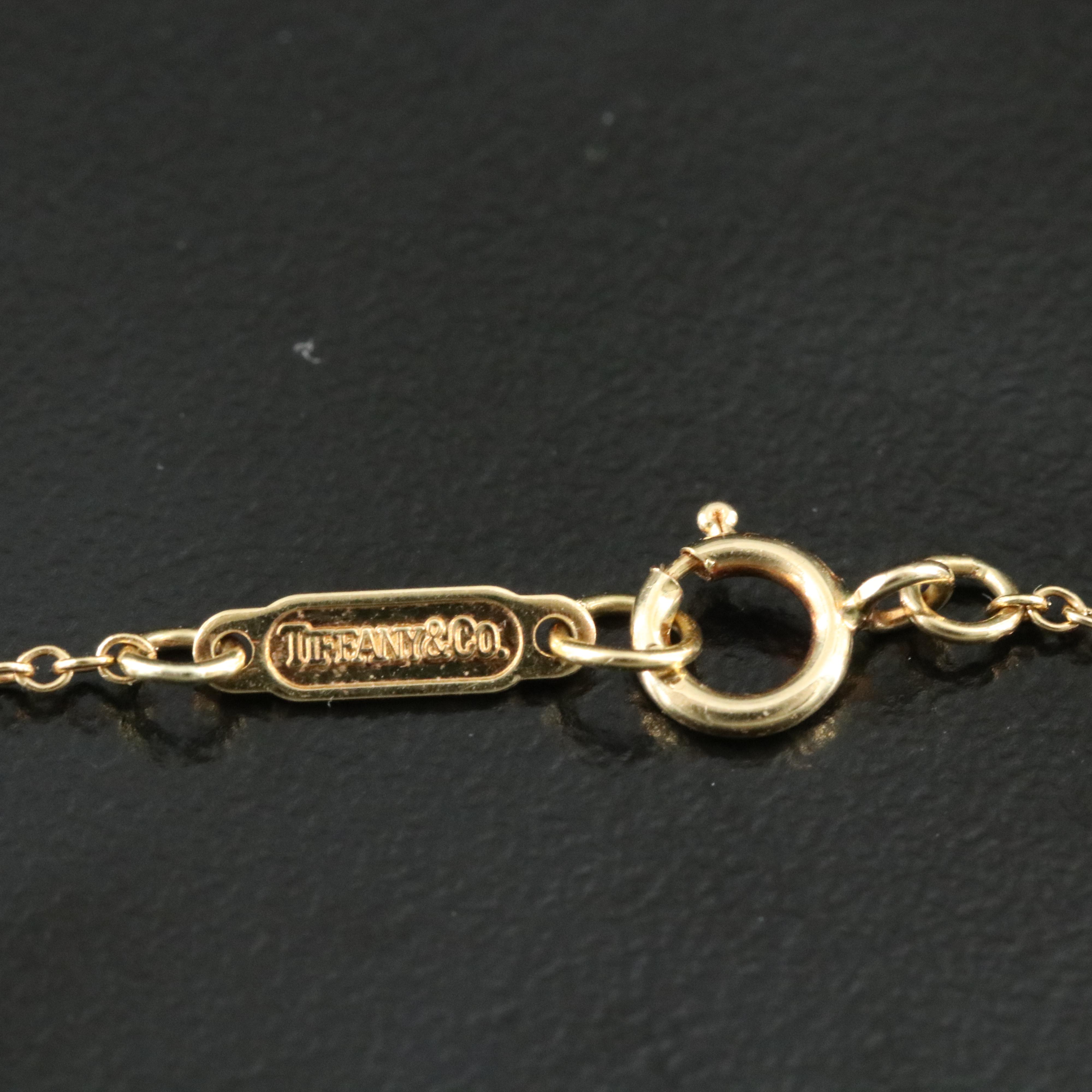 Tiffany & Co. 18K 0.76 CTW Diamond Heart Necklace