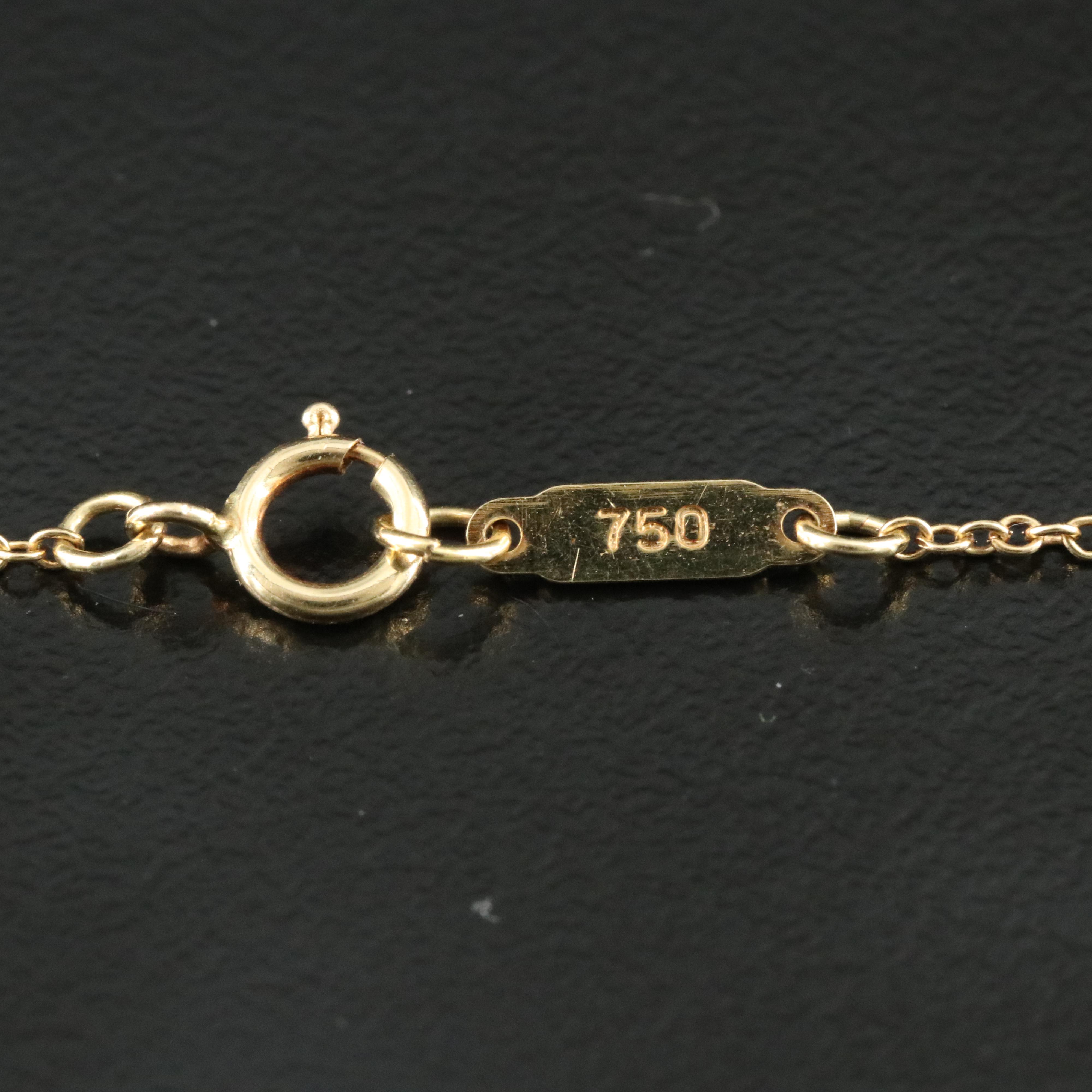 Tiffany & Co. 18K 0.76 CTW Diamond Heart Necklace