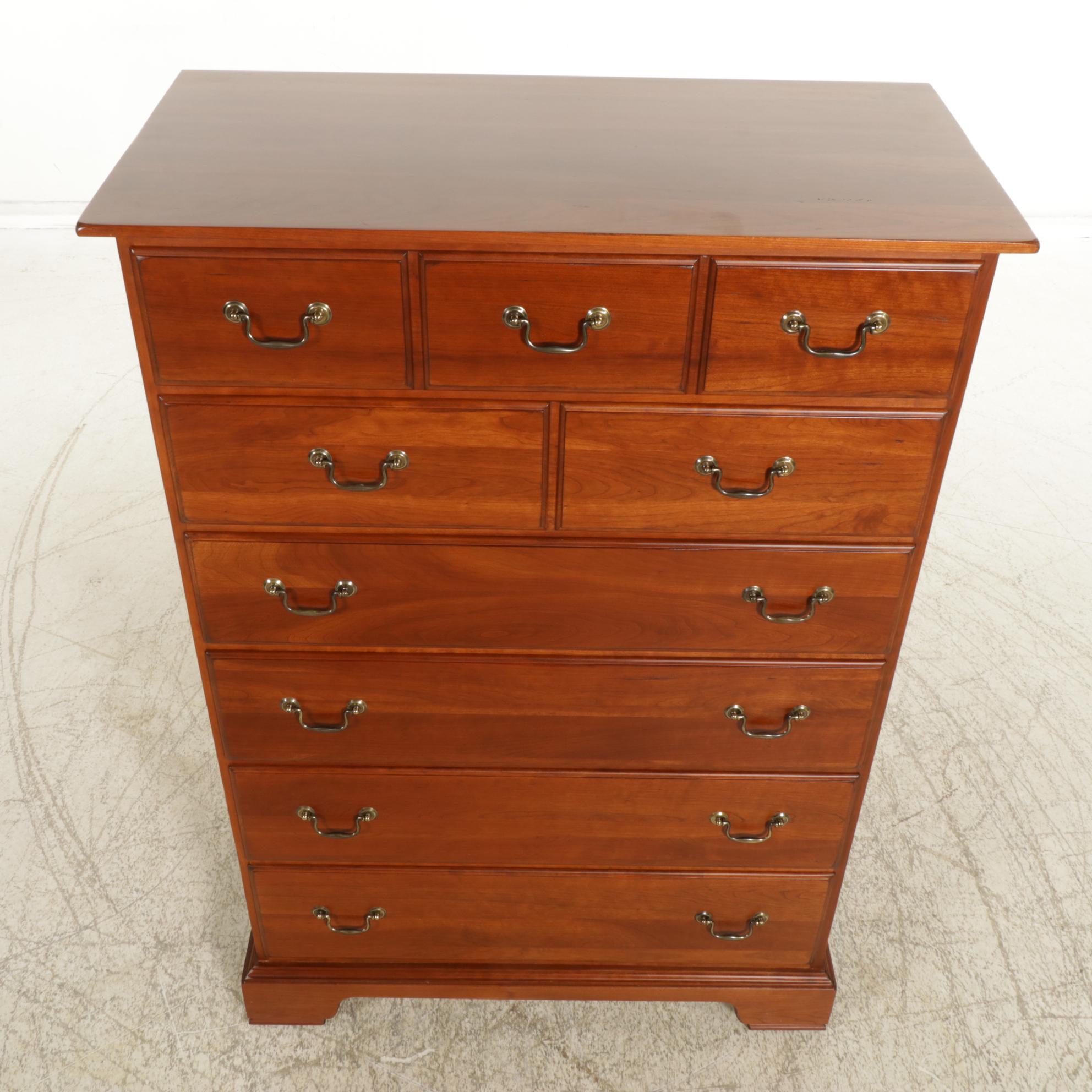 Knob Creek Federal Style Cherry Chest of Drawers