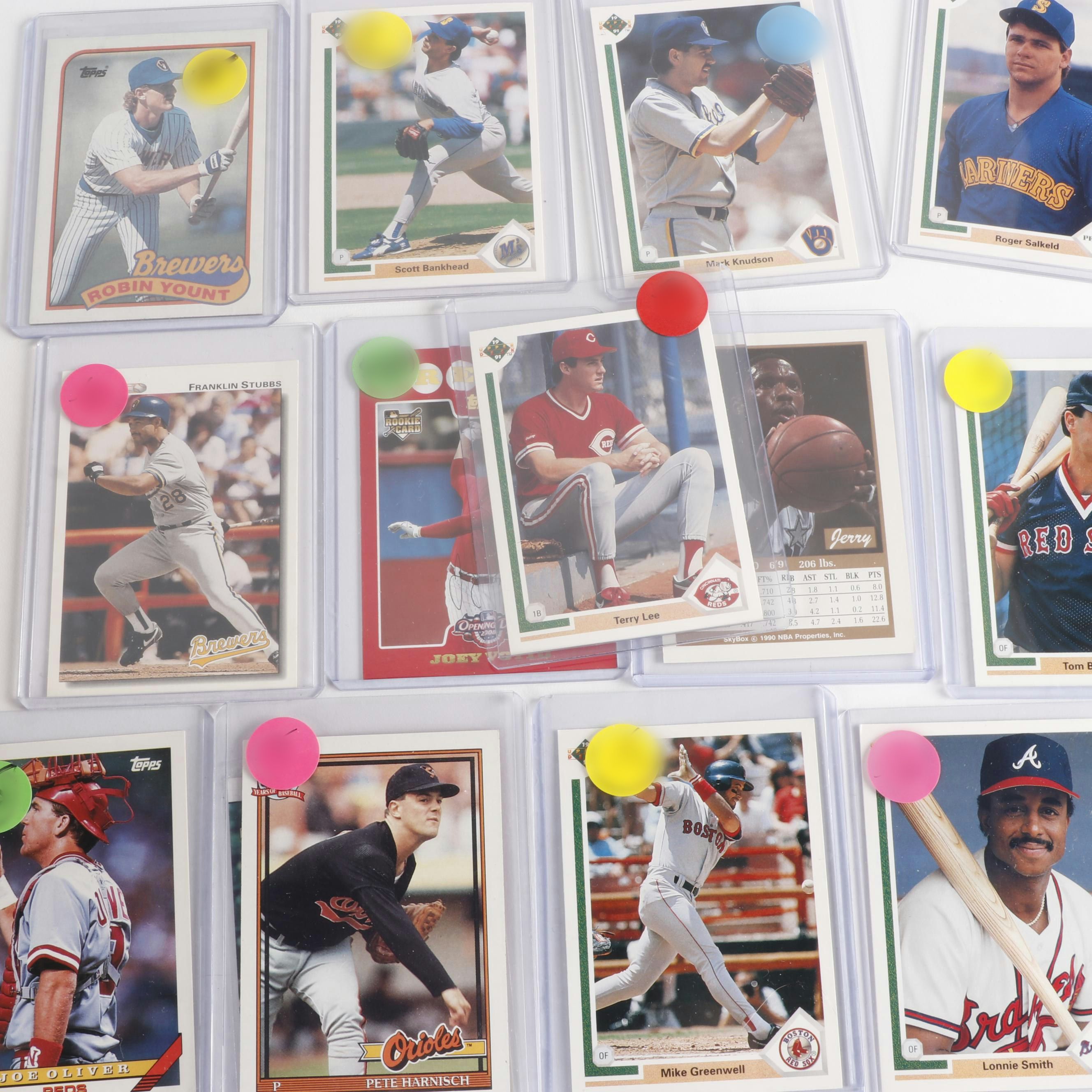 Over 160 Baseball, Basketball, and Football Cards, 1980s to 2000s