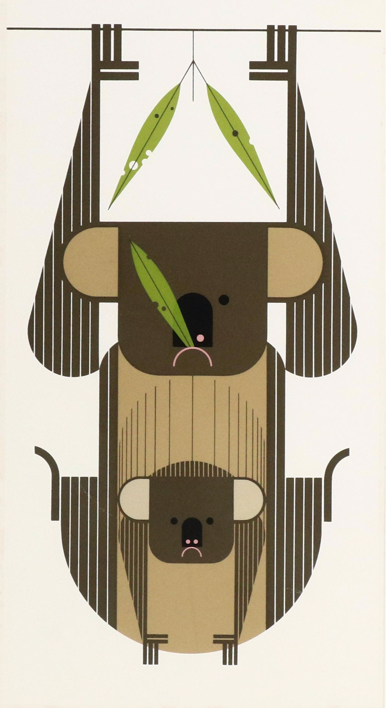 Charley Harper Serigraph "Down Under Down Under"