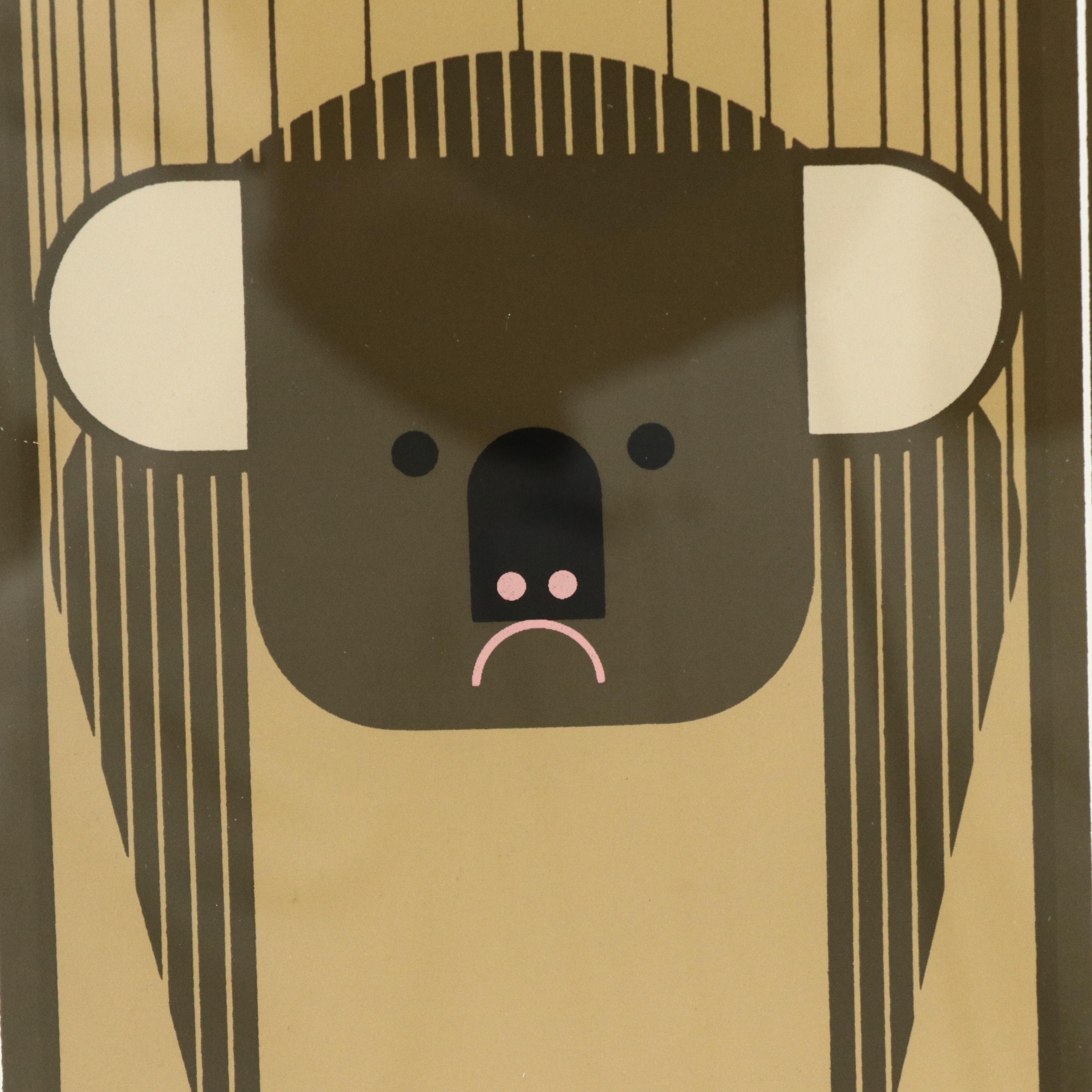 Charley Harper Serigraph "Down Under Down Under"