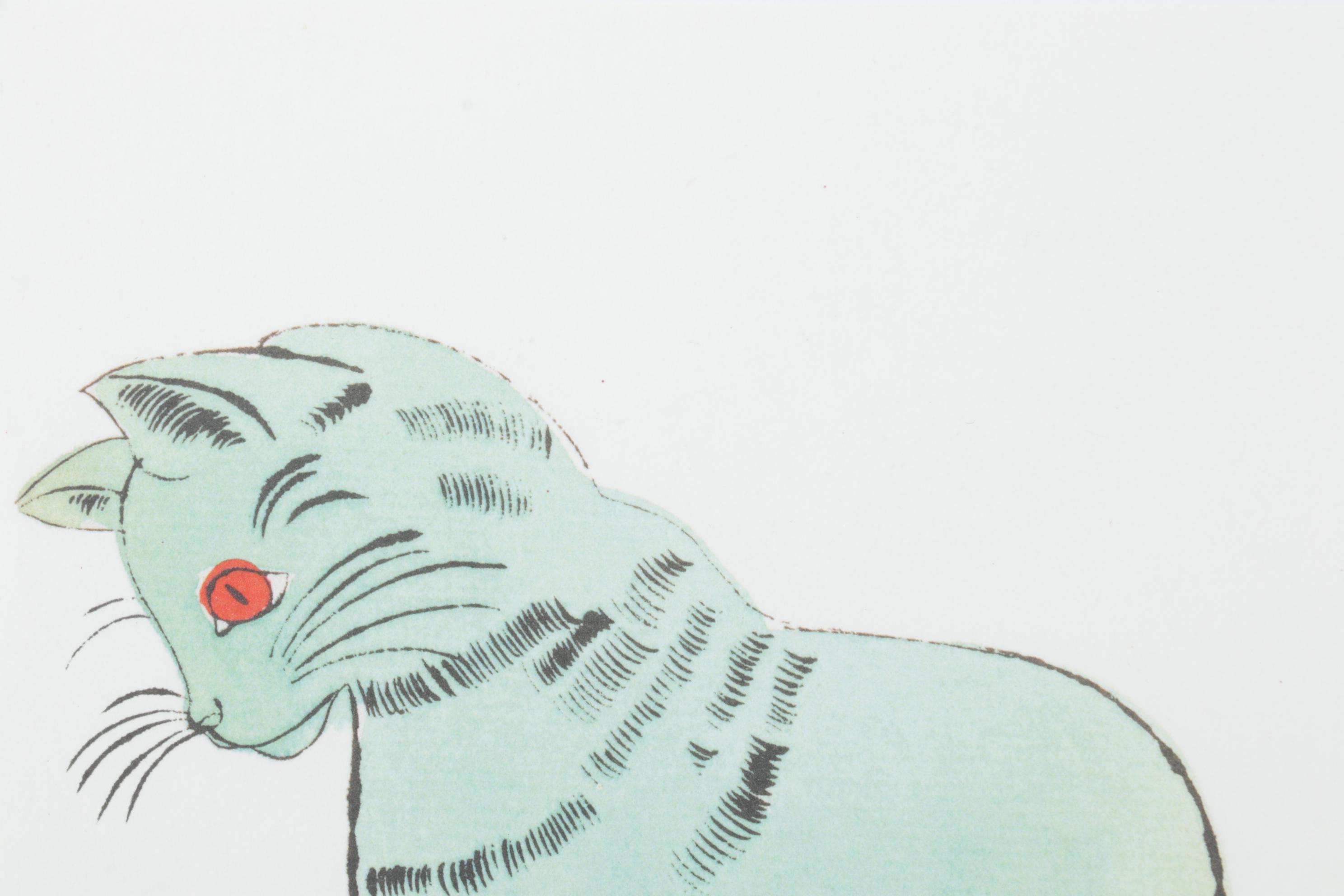 Offset Lithograph After Andy Warhol From "25 Cats Named Sam and One Blue Pussy"