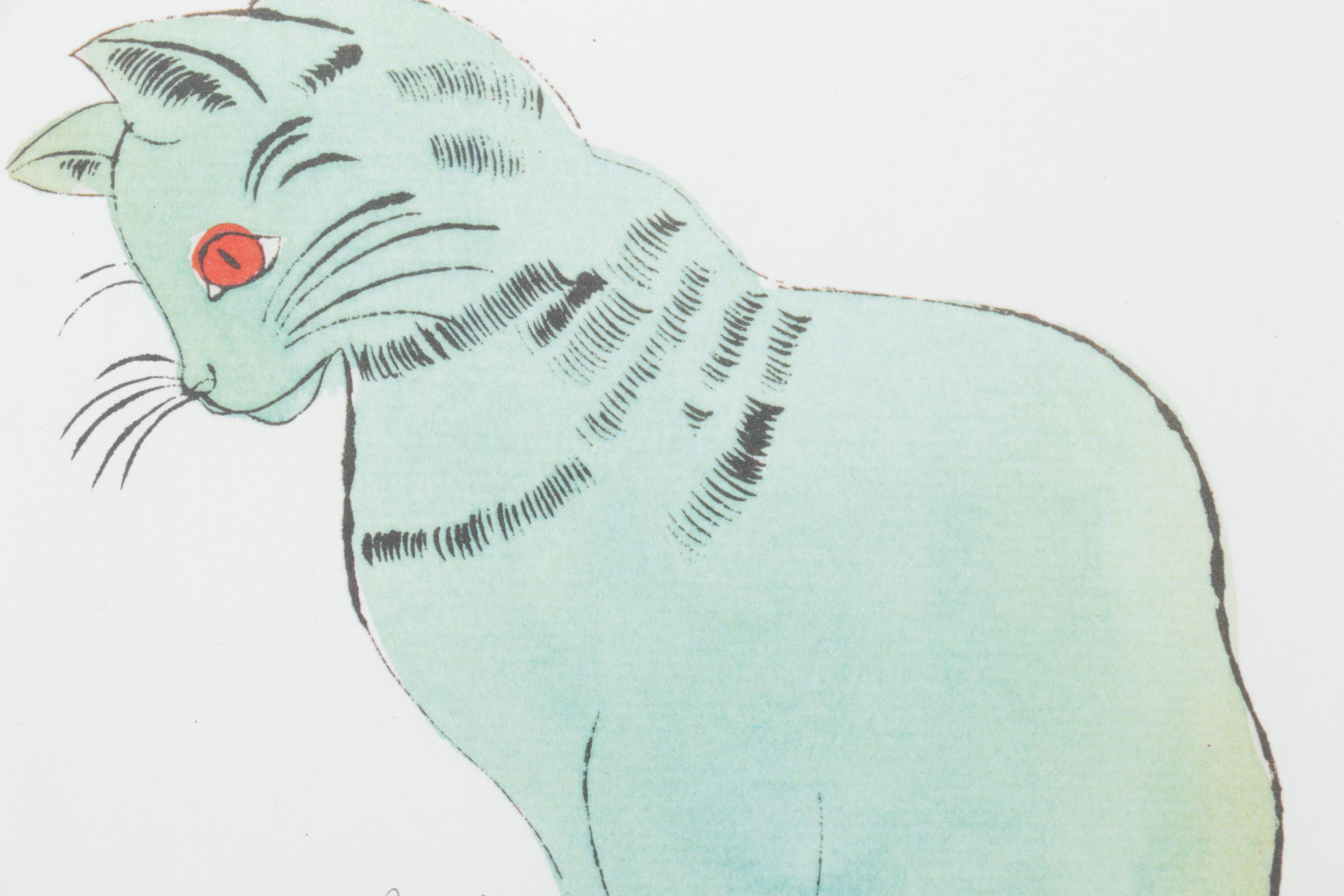 Offset Lithograph After Andy Warhol From "25 Cats Named Sam and One Blue Pussy"