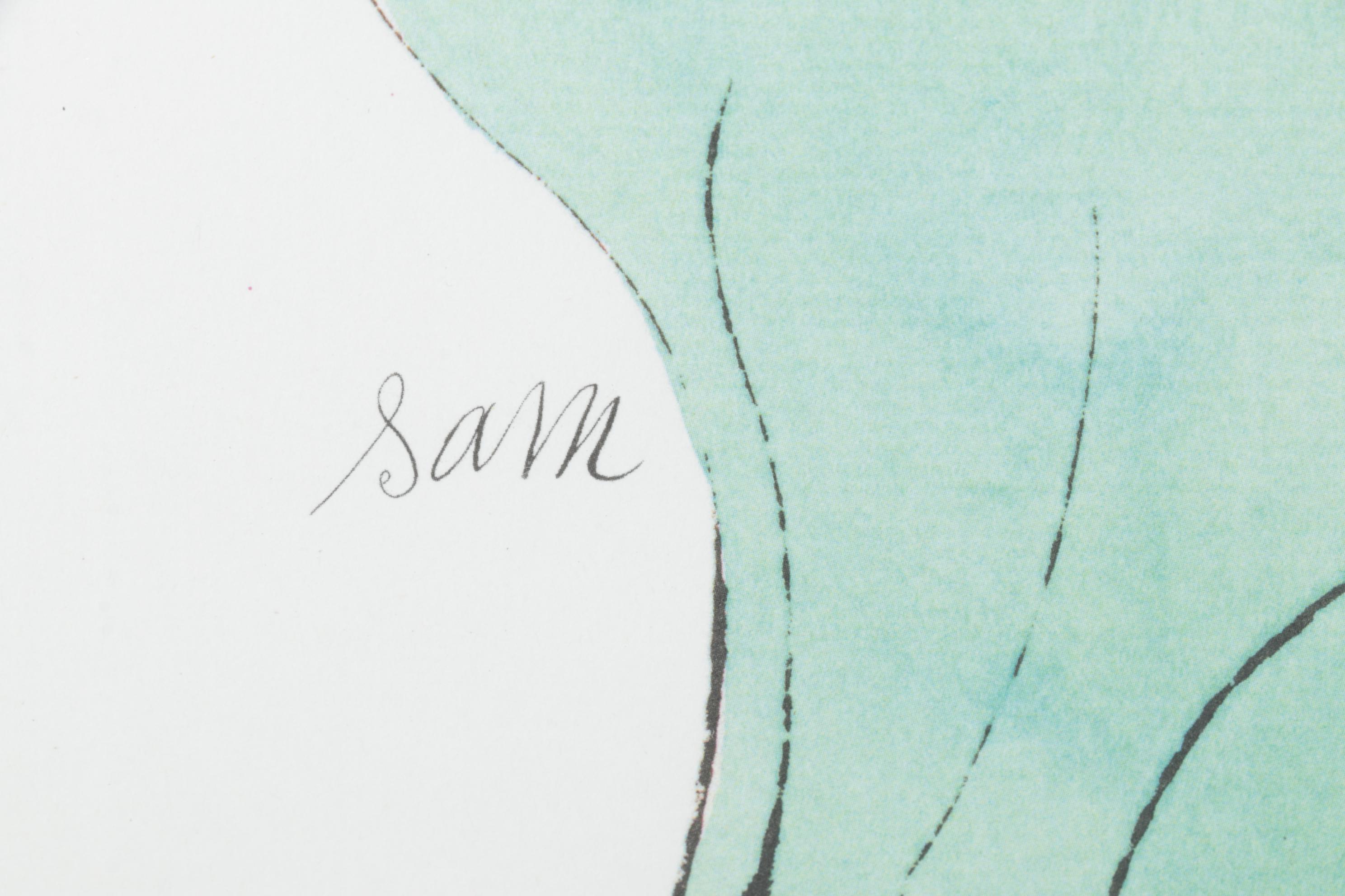 Offset Lithograph After Andy Warhol From "25 Cats Named Sam and One Blue Pussy"