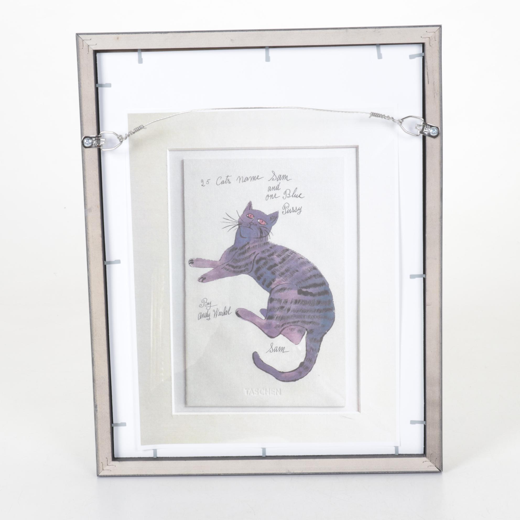 Offset Lithograph After Andy Warhol From "25 Cats Named Sam and One Blue Pussy"