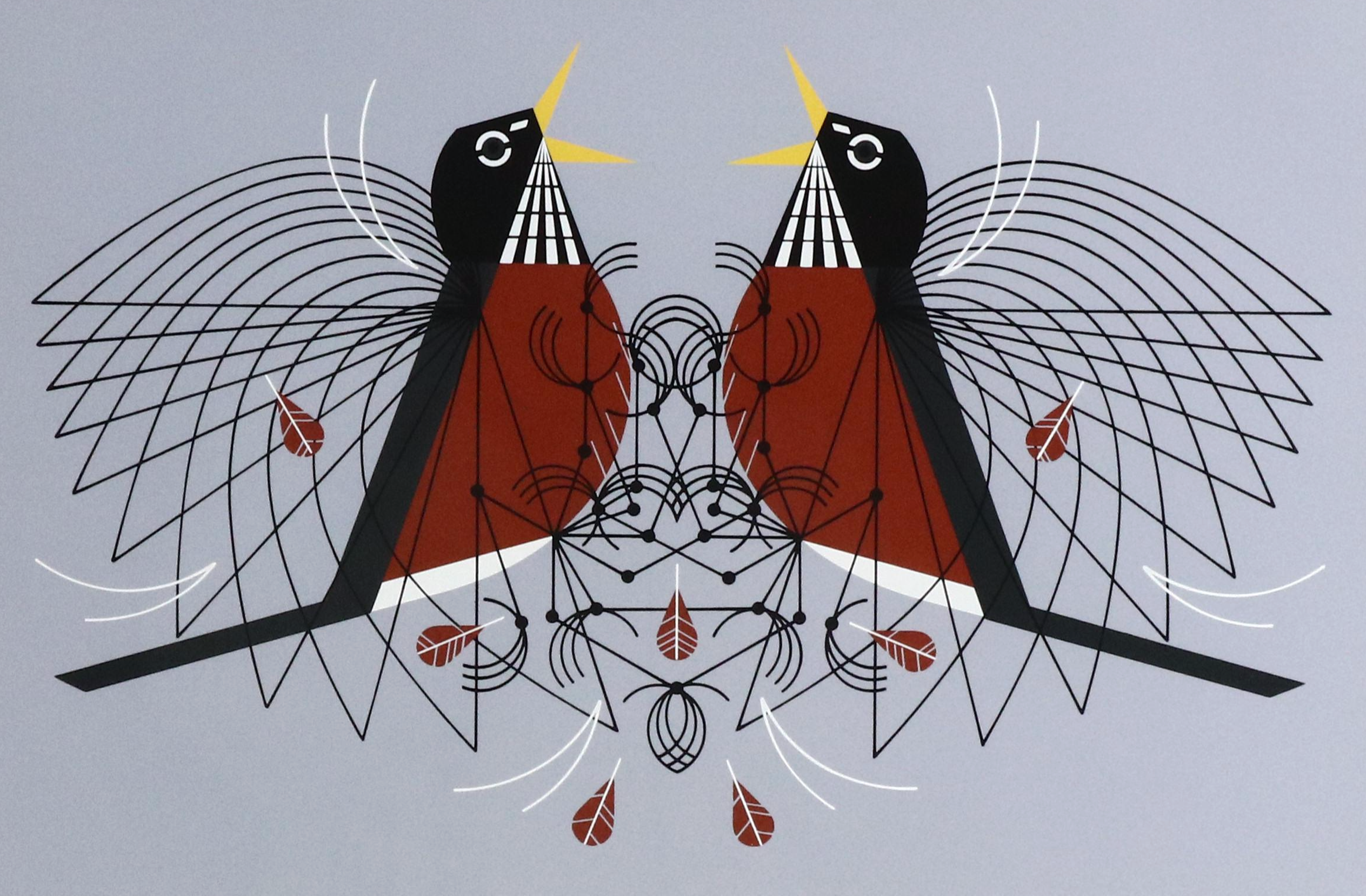 Charley Harper Serigraph "Round Robin"