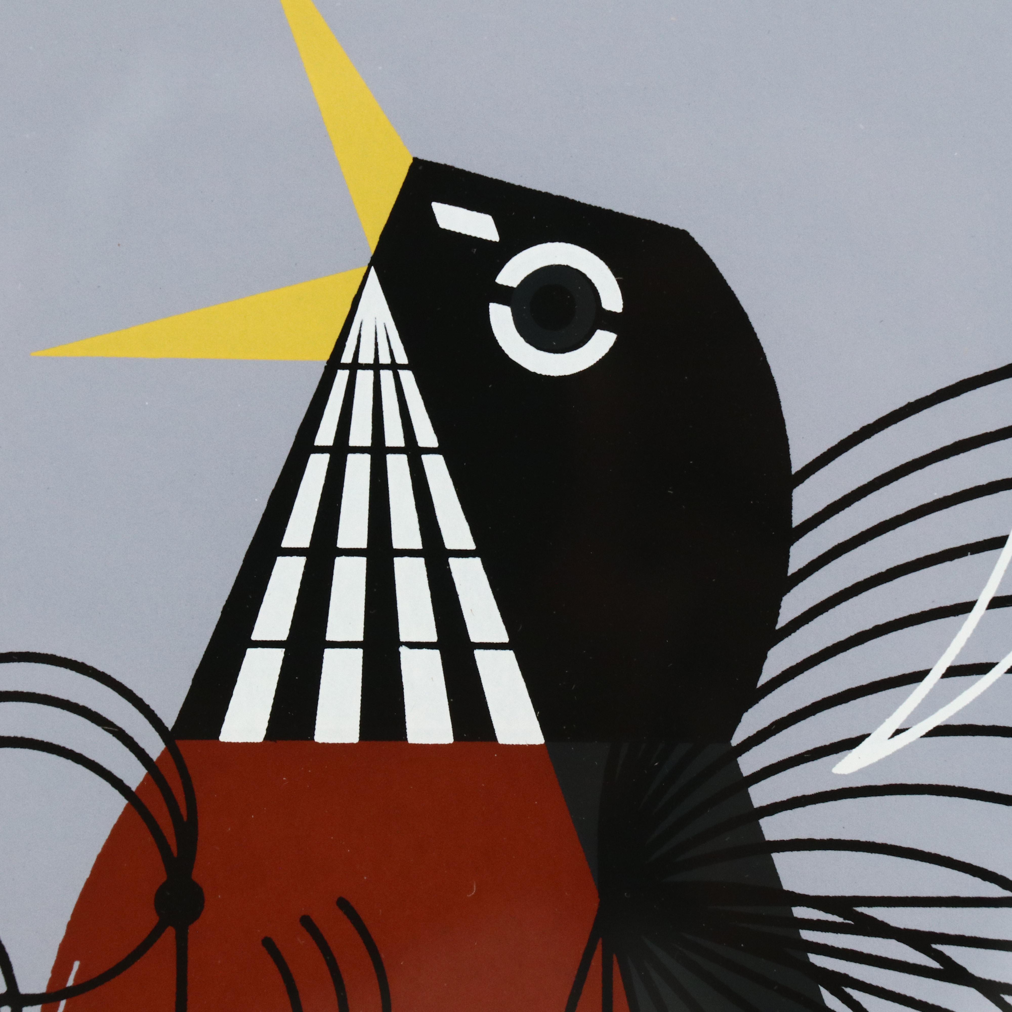 Charley Harper Serigraph "Round Robin"