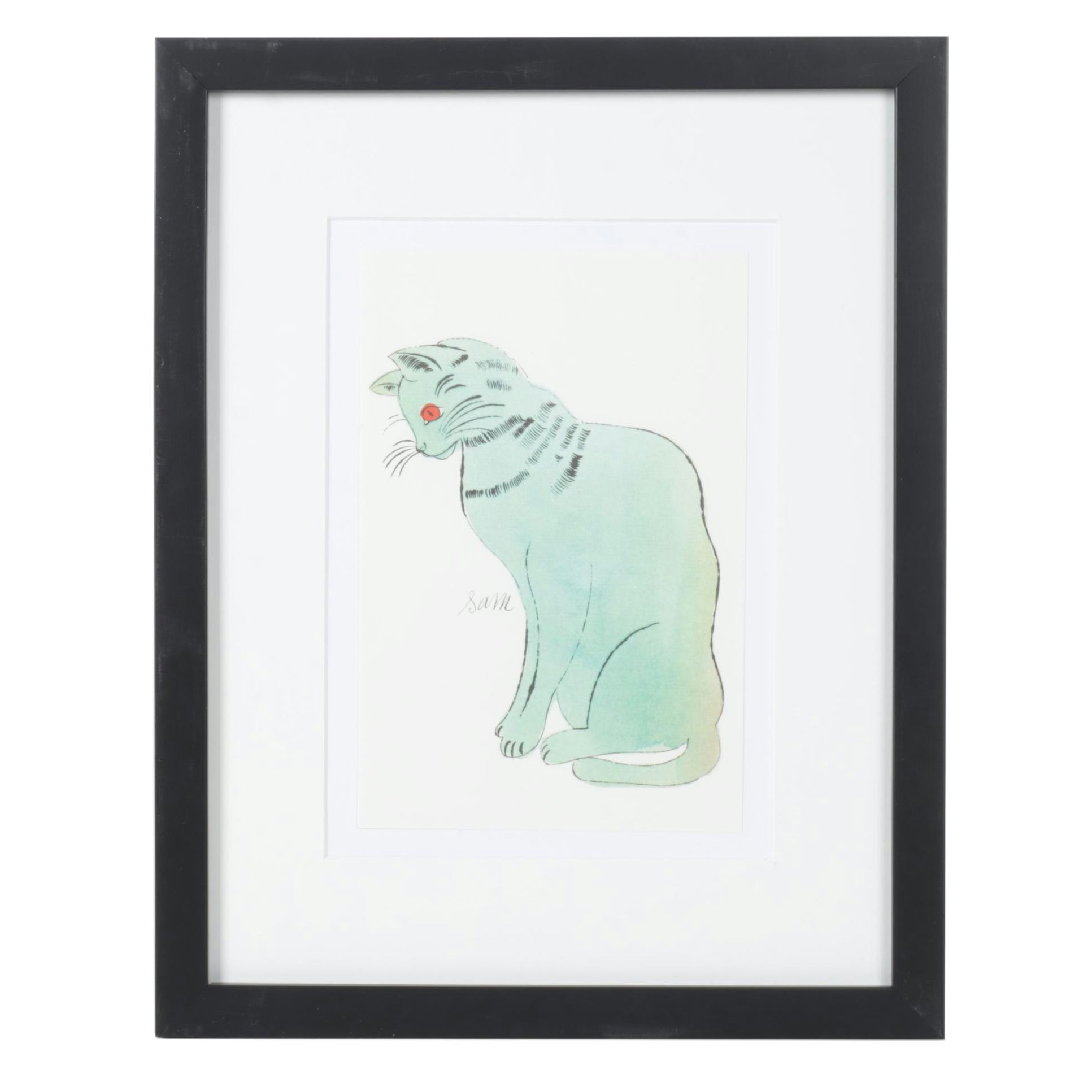 Offset Lithograph After Andy Warhol From "25 Cats Named Sam and One Blue Pussy"