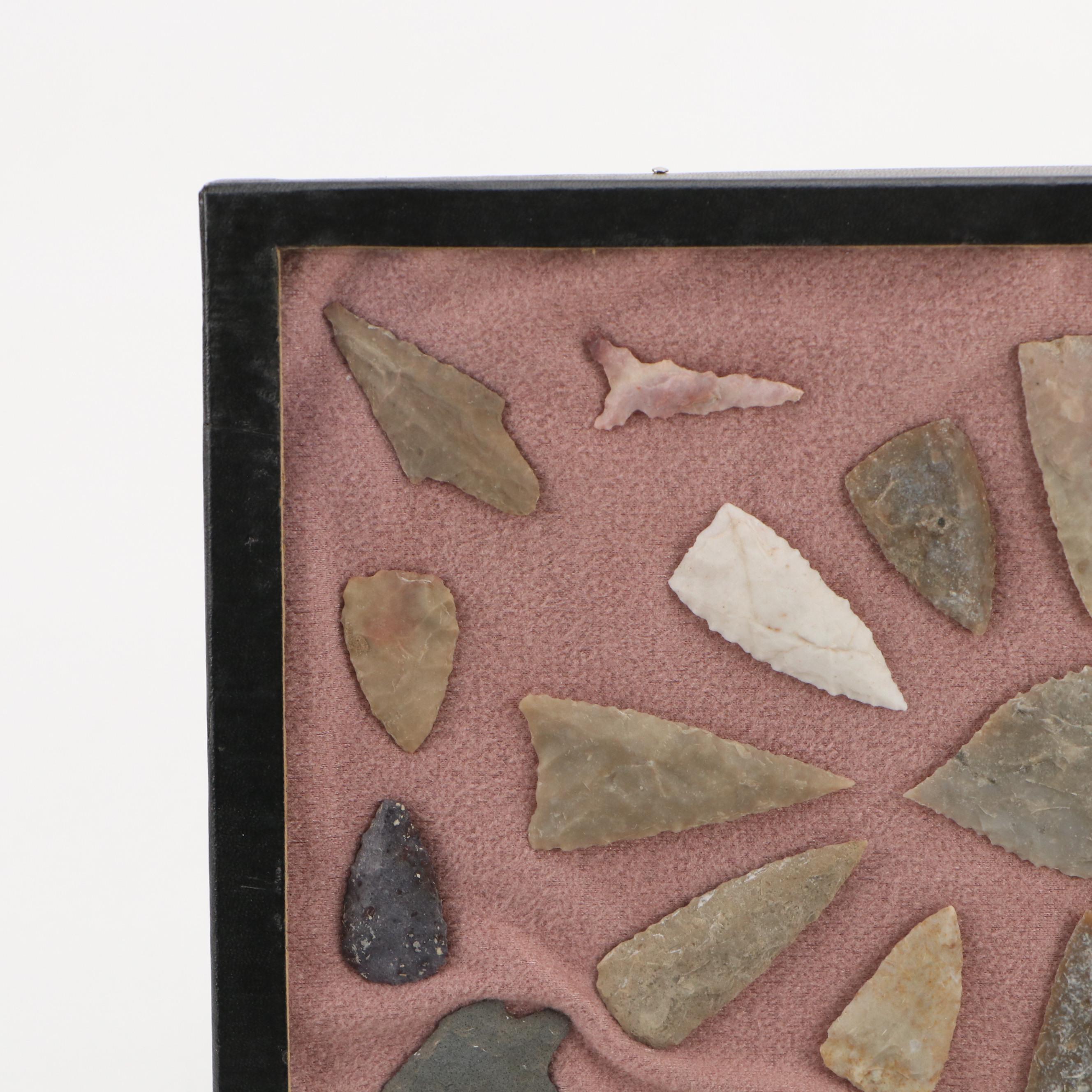 Indigenous Flint, Chert and Other Stone Arrowheads and Points