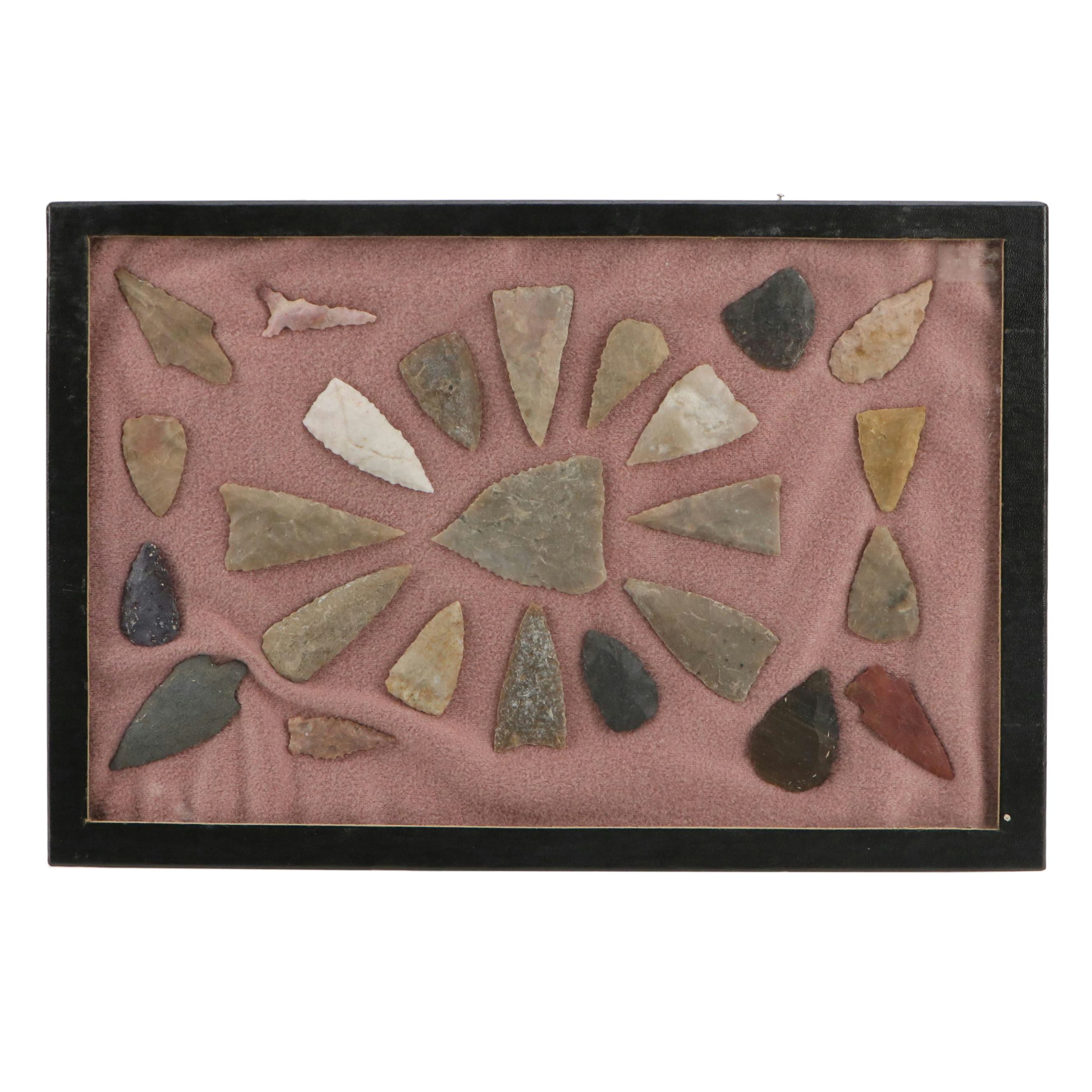 Indigenous Flint, Chert and Other Stone Arrowheads and Points
