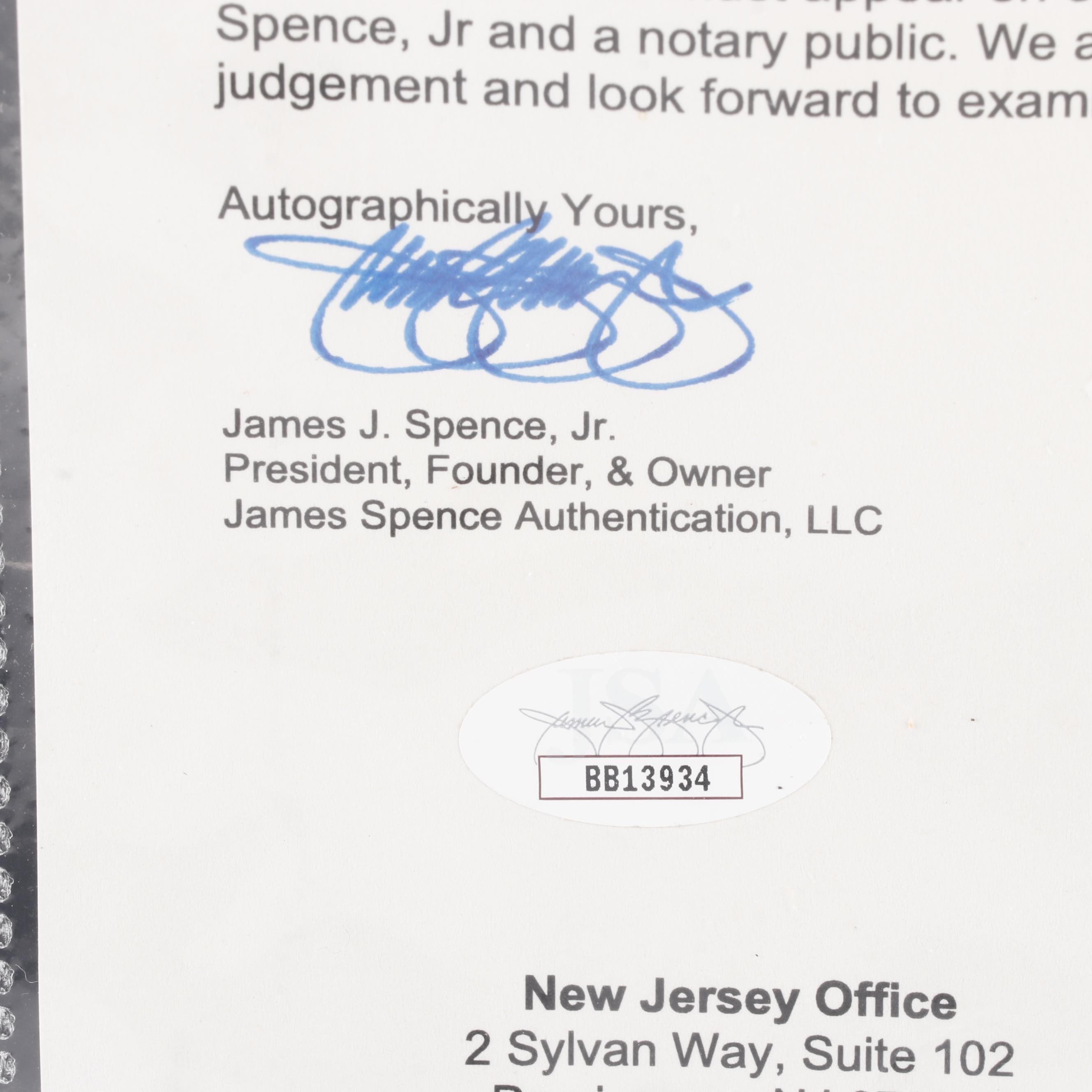 NFL Quarterback Legends Signed Football, Thirty Signatures, JSA