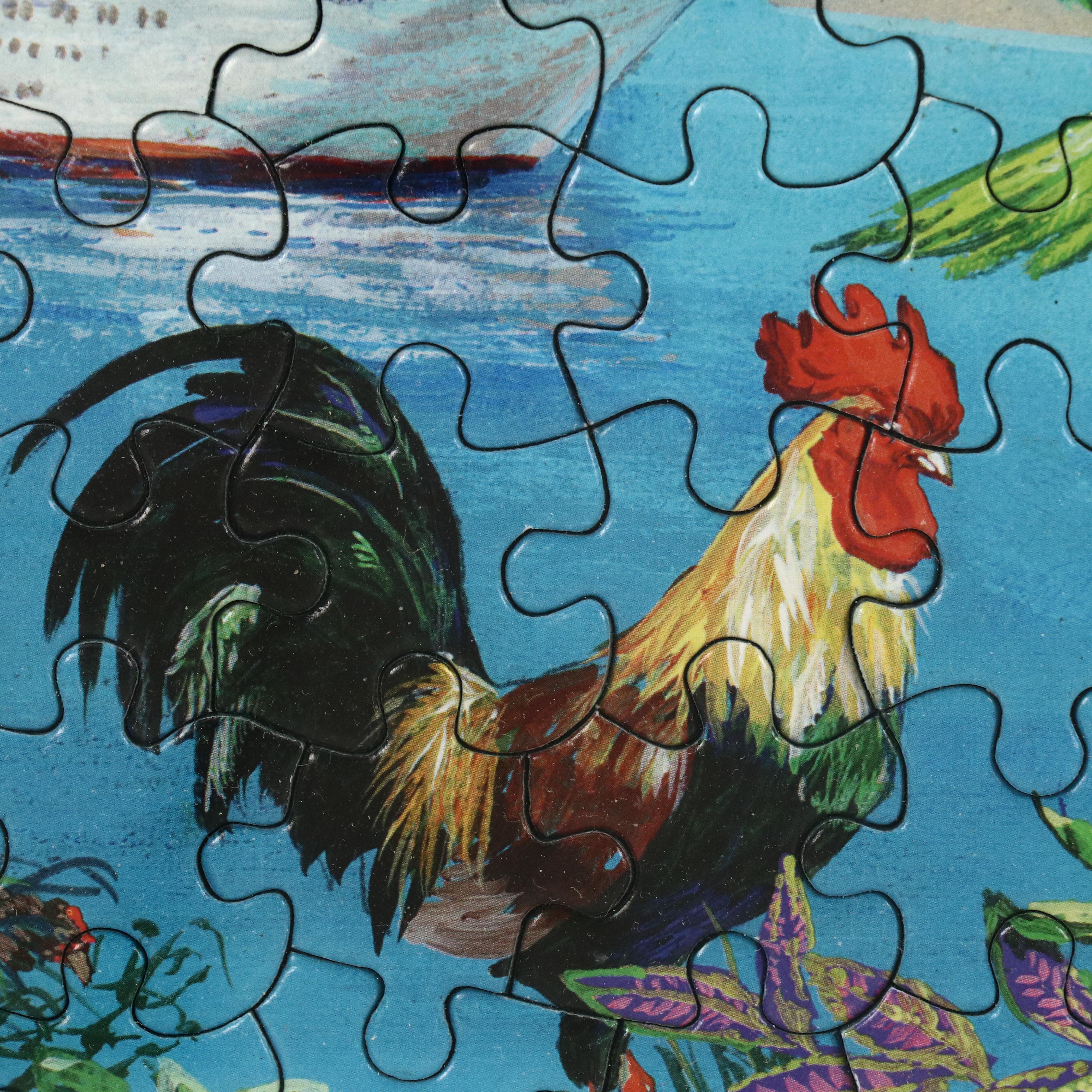 "Key West: The Conch Republic" Visitor's Map Inspired Framed Jigsaw Puzzle