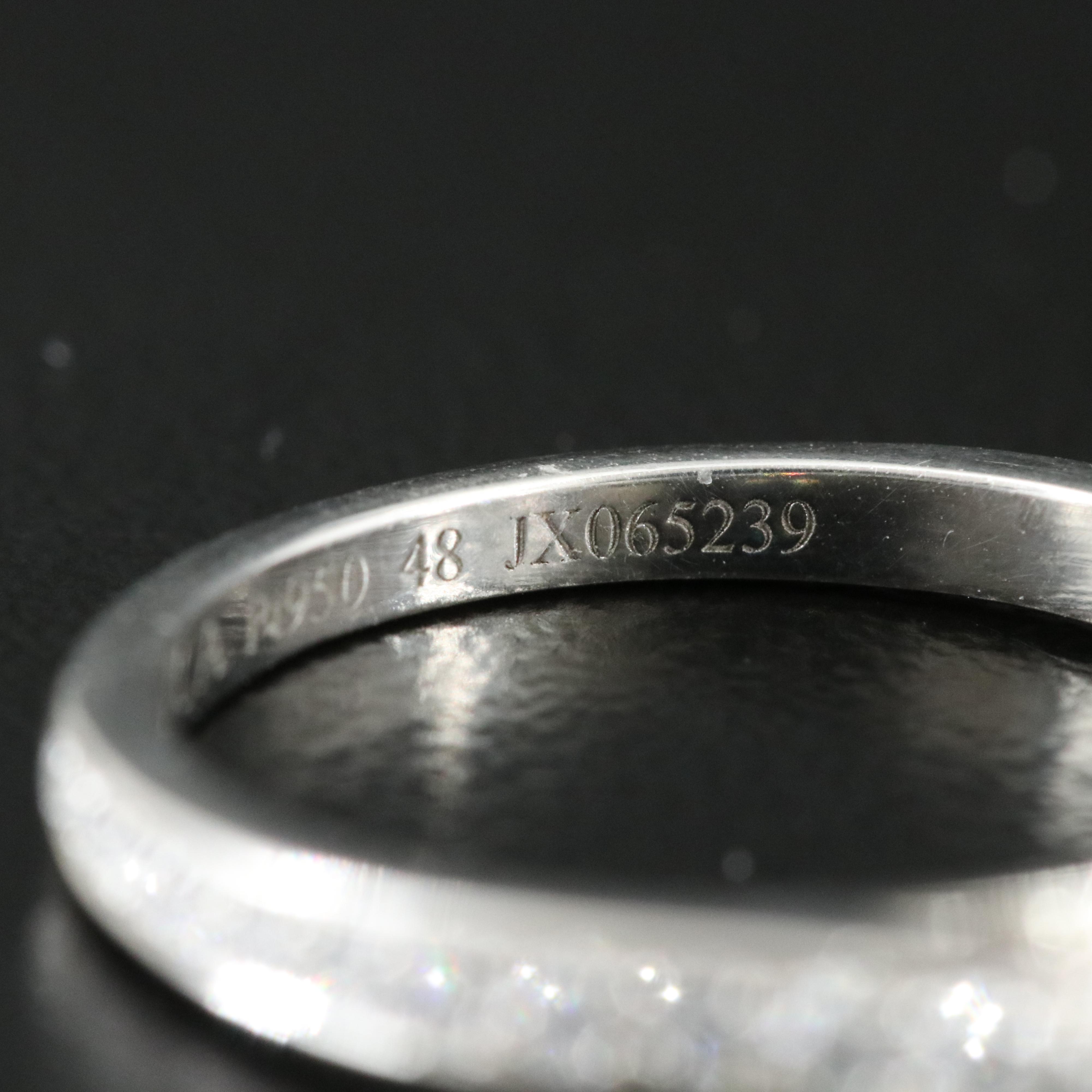 Van Cleef & Arpels Platinum 0.57 CTW Ring with GIA eReport for Center Diamond