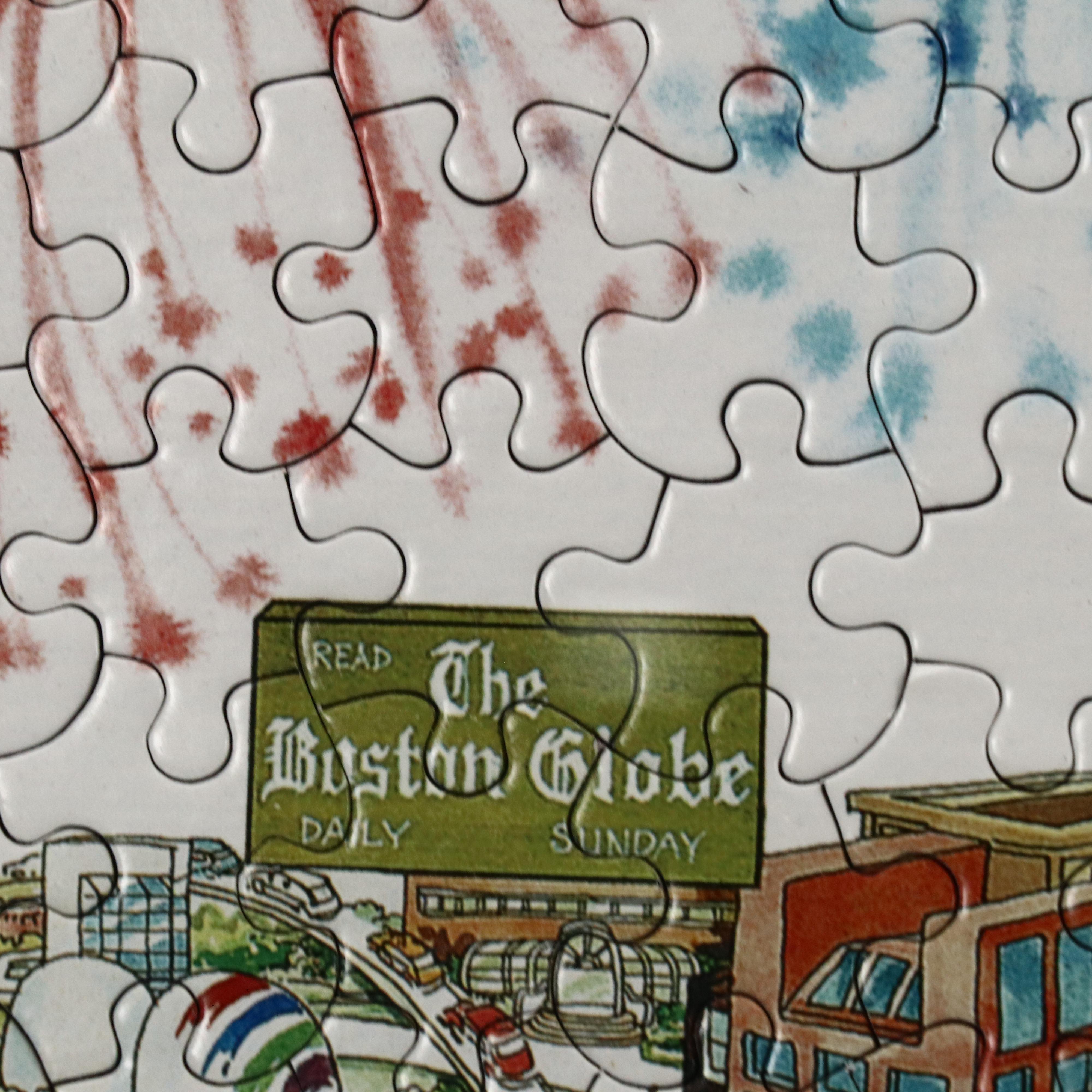 "Boston Waterfront and Faneuil Hall Marketplace" Framed Jigsaw Puzzle