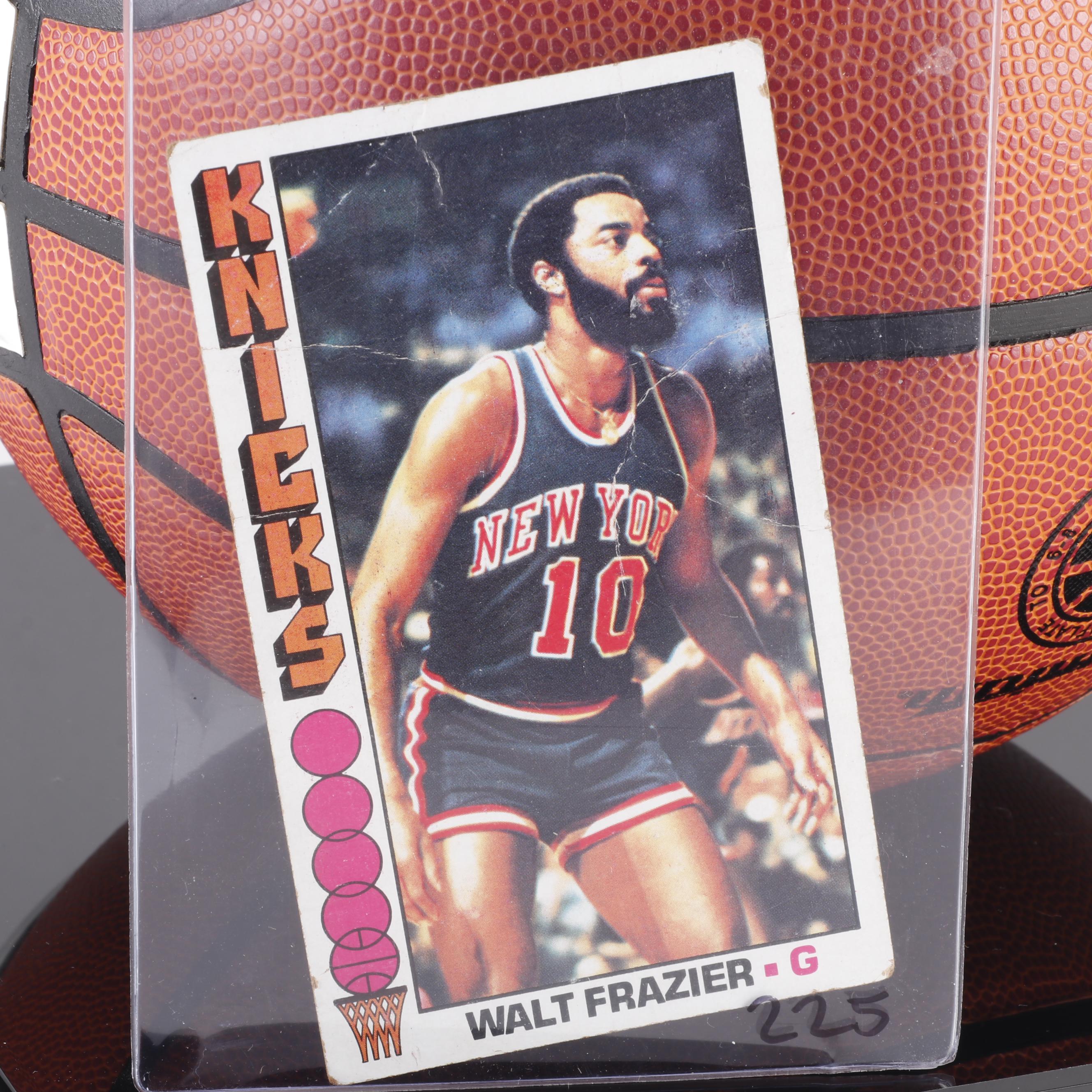 Walt Frazier Signed Basketball, New York Knicks, TriStar