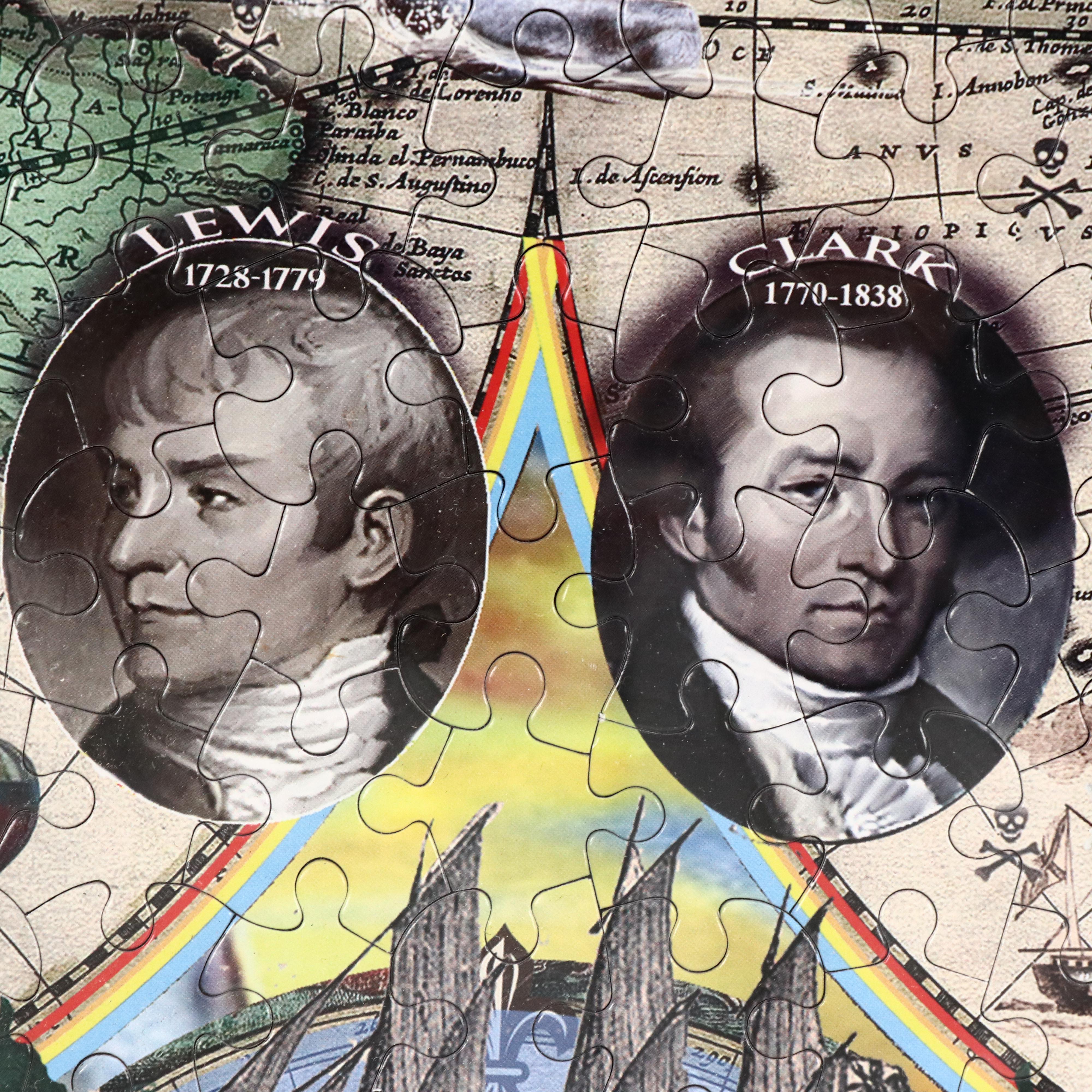 "Great Explorers of the World" Framed Jigsaw Puzzle