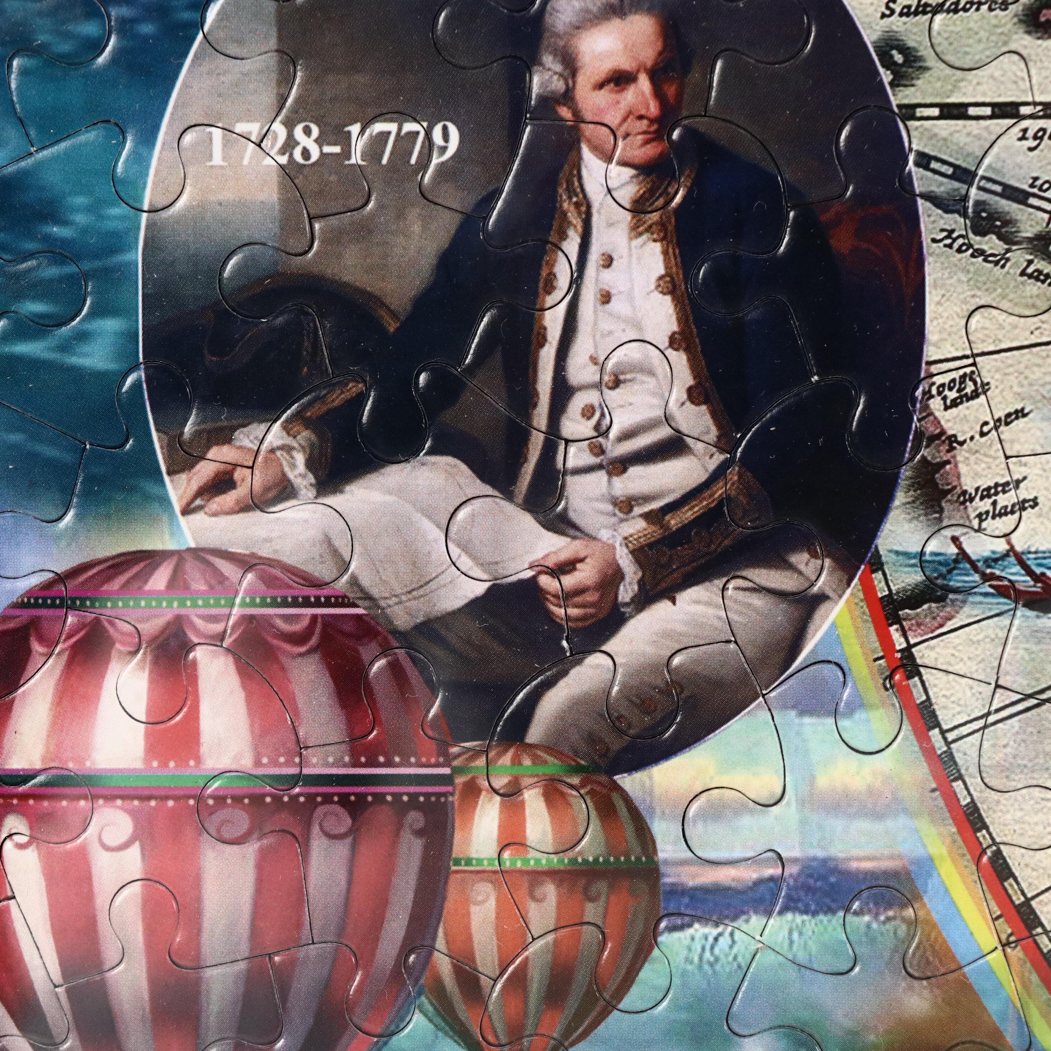 "Great Explorers of the World" Framed Jigsaw Puzzle