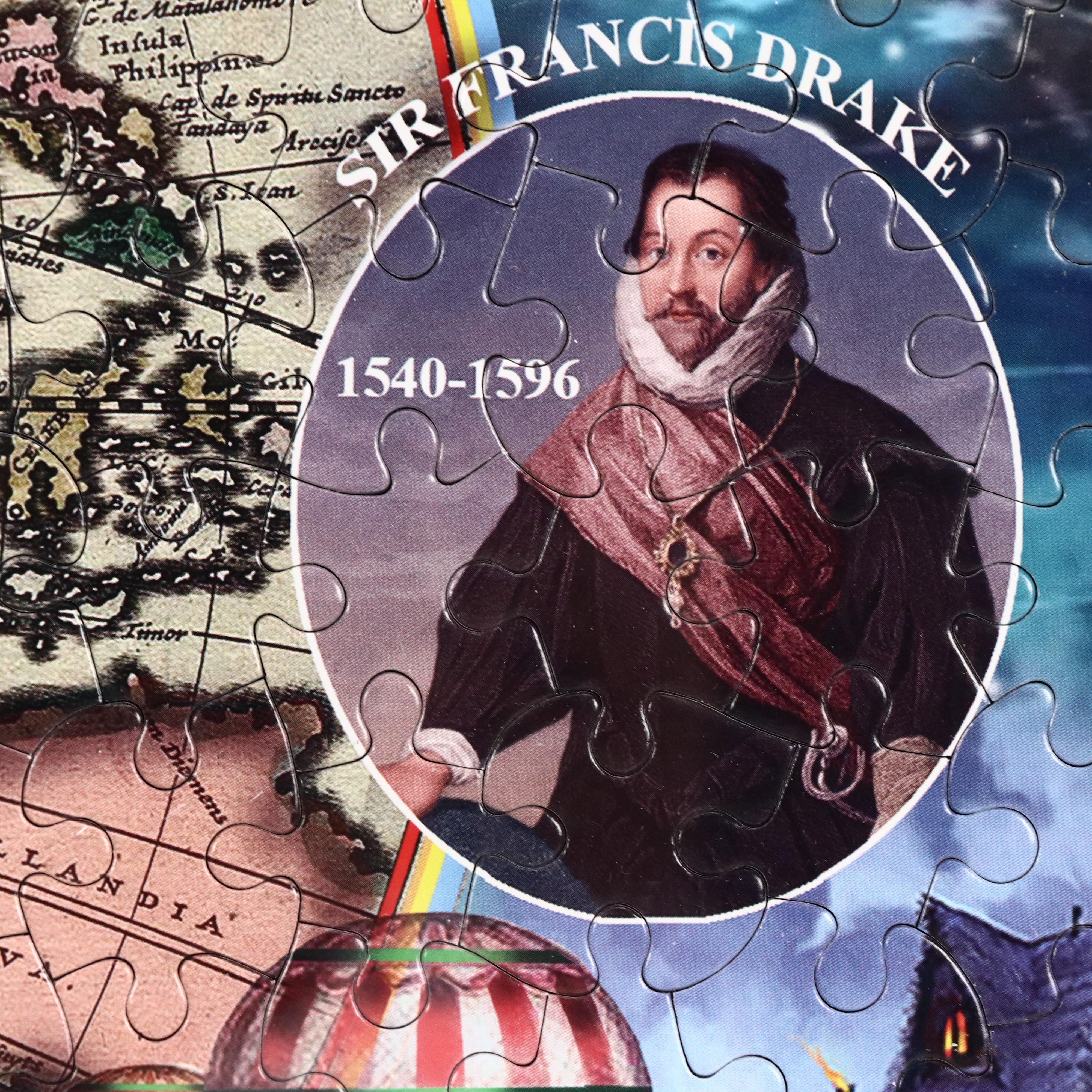 "Great Explorers of the World" Framed Jigsaw Puzzle