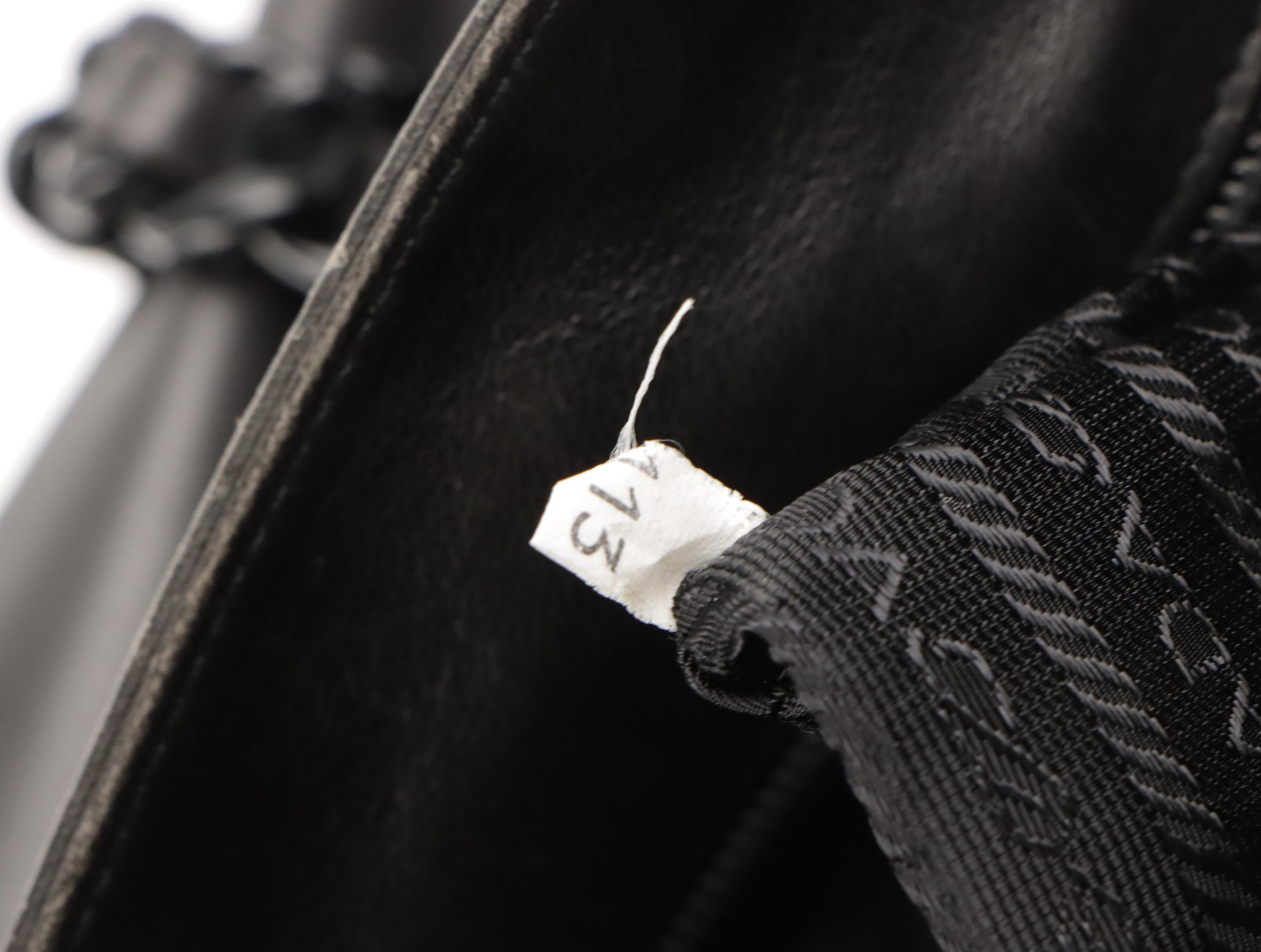 Prada Bachelite Shoulder Bag in Black Nappa Leather