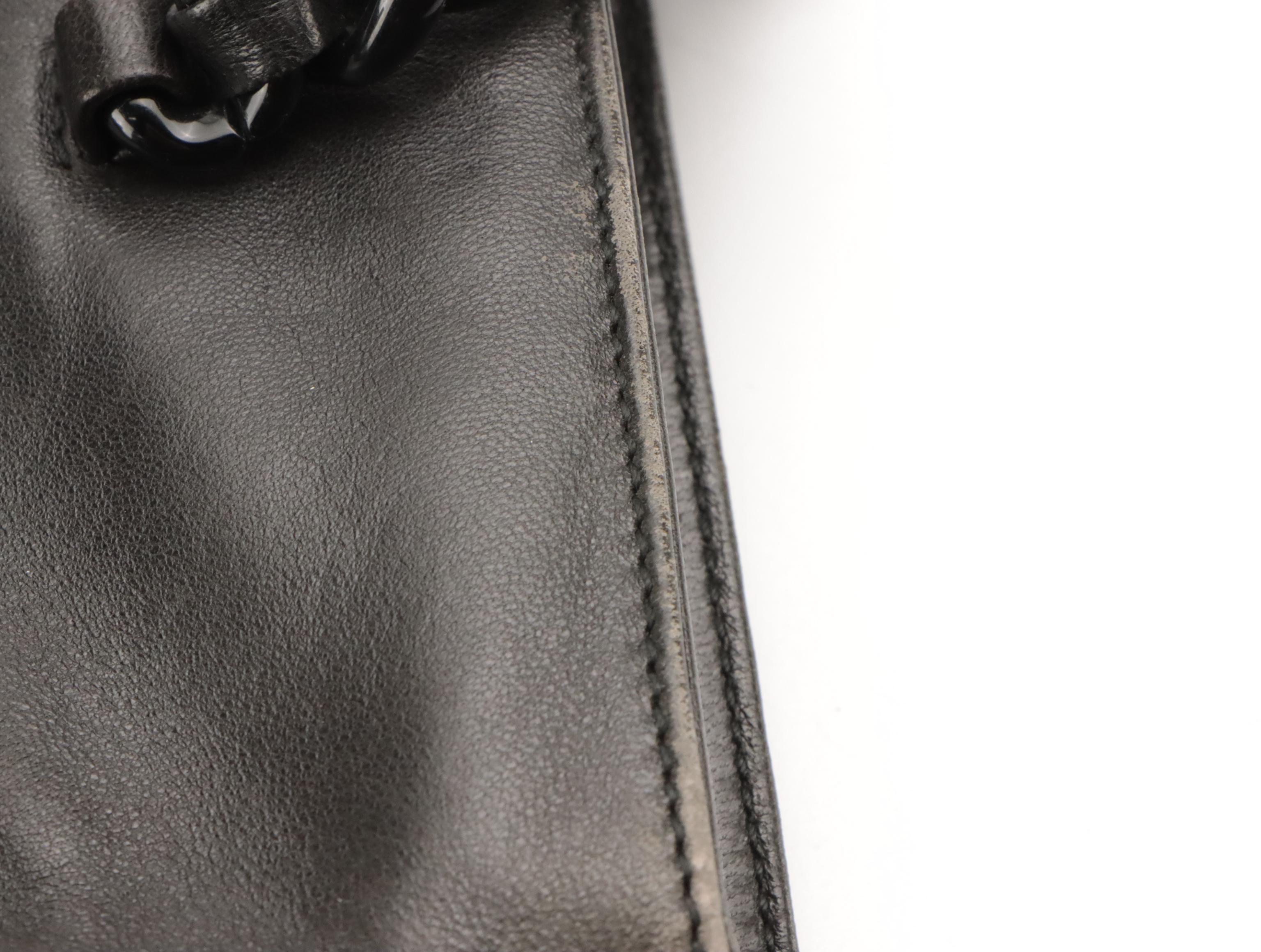 Prada Bachelite Shoulder Bag in Black Nappa Leather