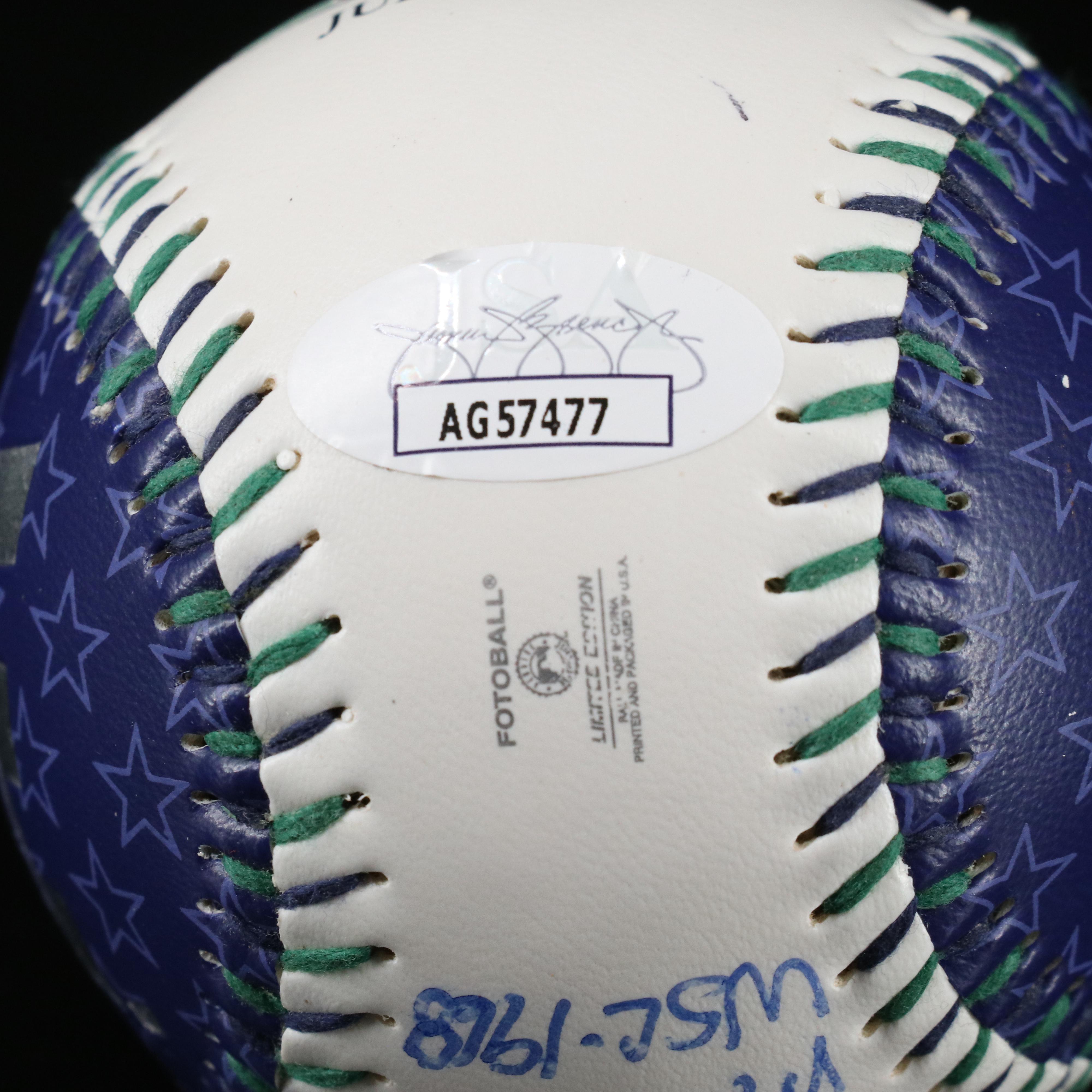 Denny McLain Signed Baseball, Detroit Tigers, Last 30 Game Winner, JSA