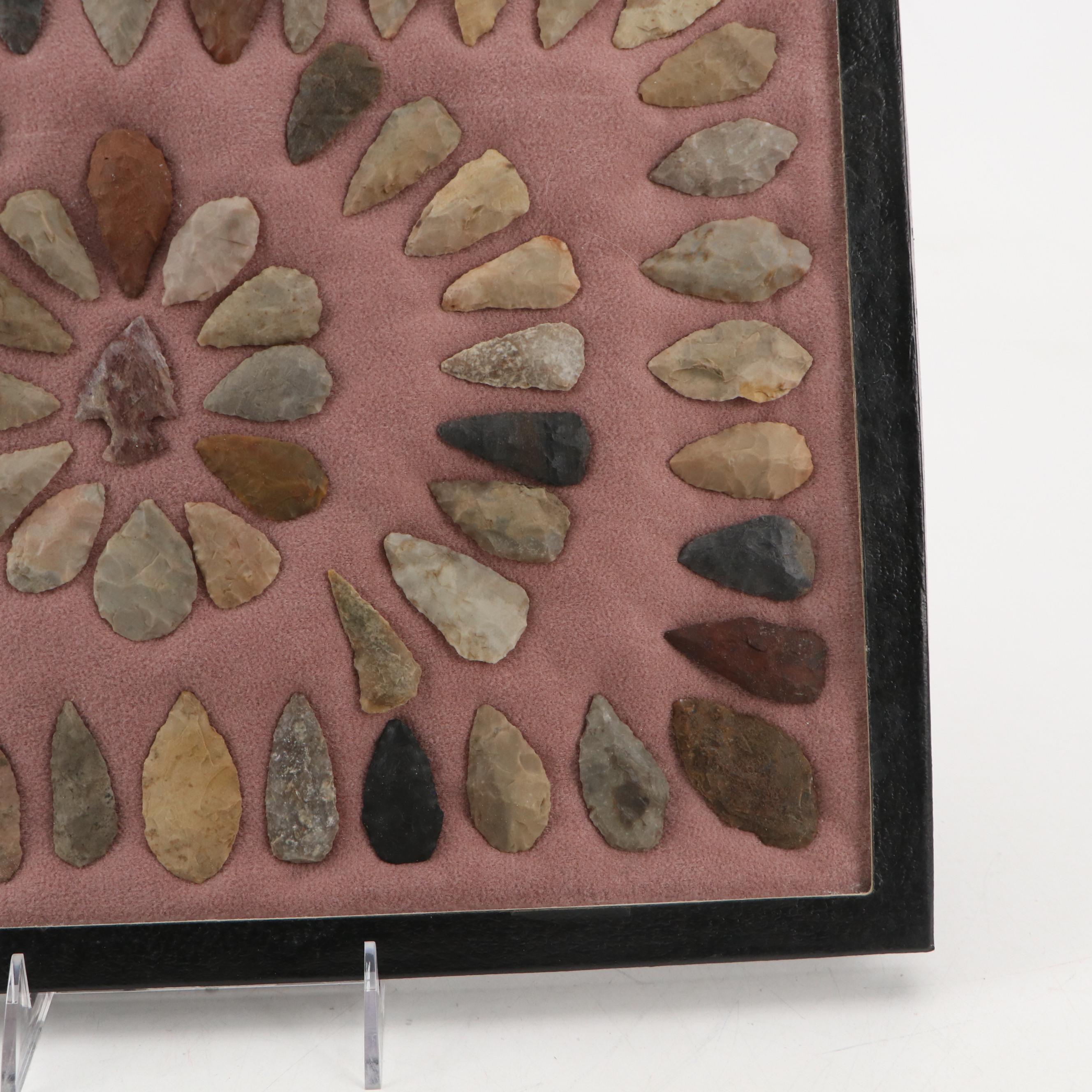 Indigenous Flint, Chert and Other Stone Arrowheads and Points