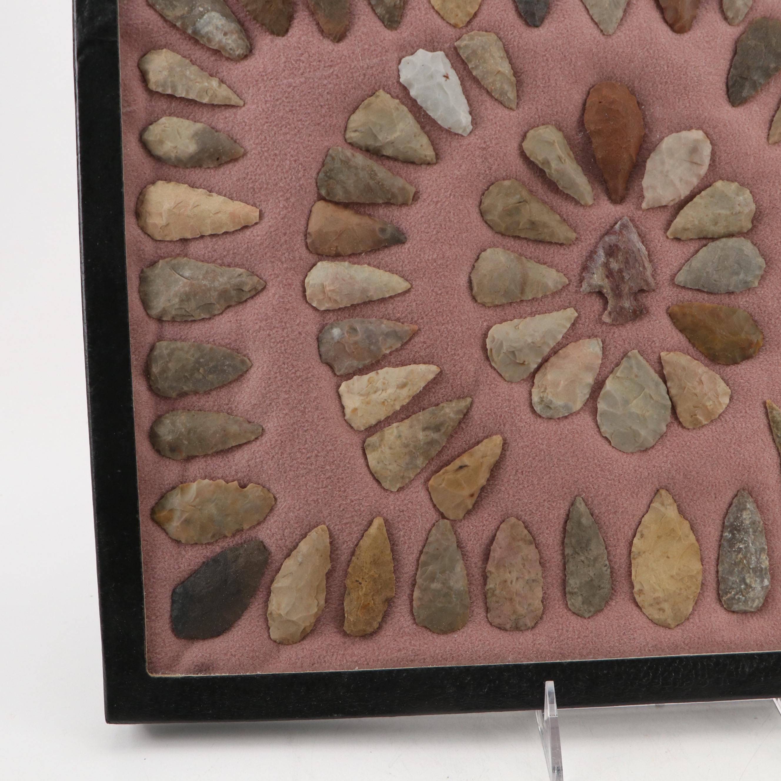 Indigenous Flint, Chert and Other Stone Arrowheads and Points