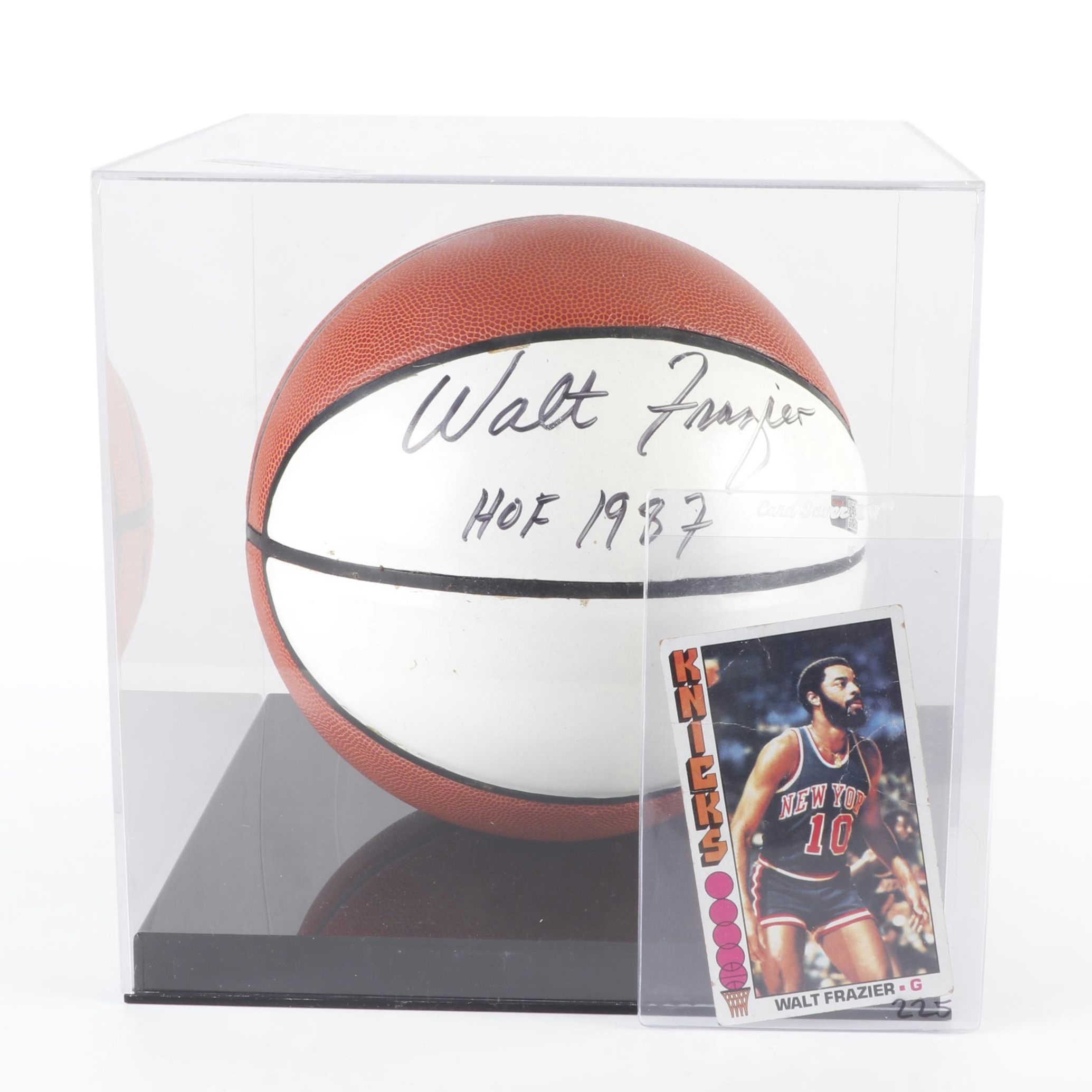Walt Frazier Signed Basketball, New York Knicks, TriStar