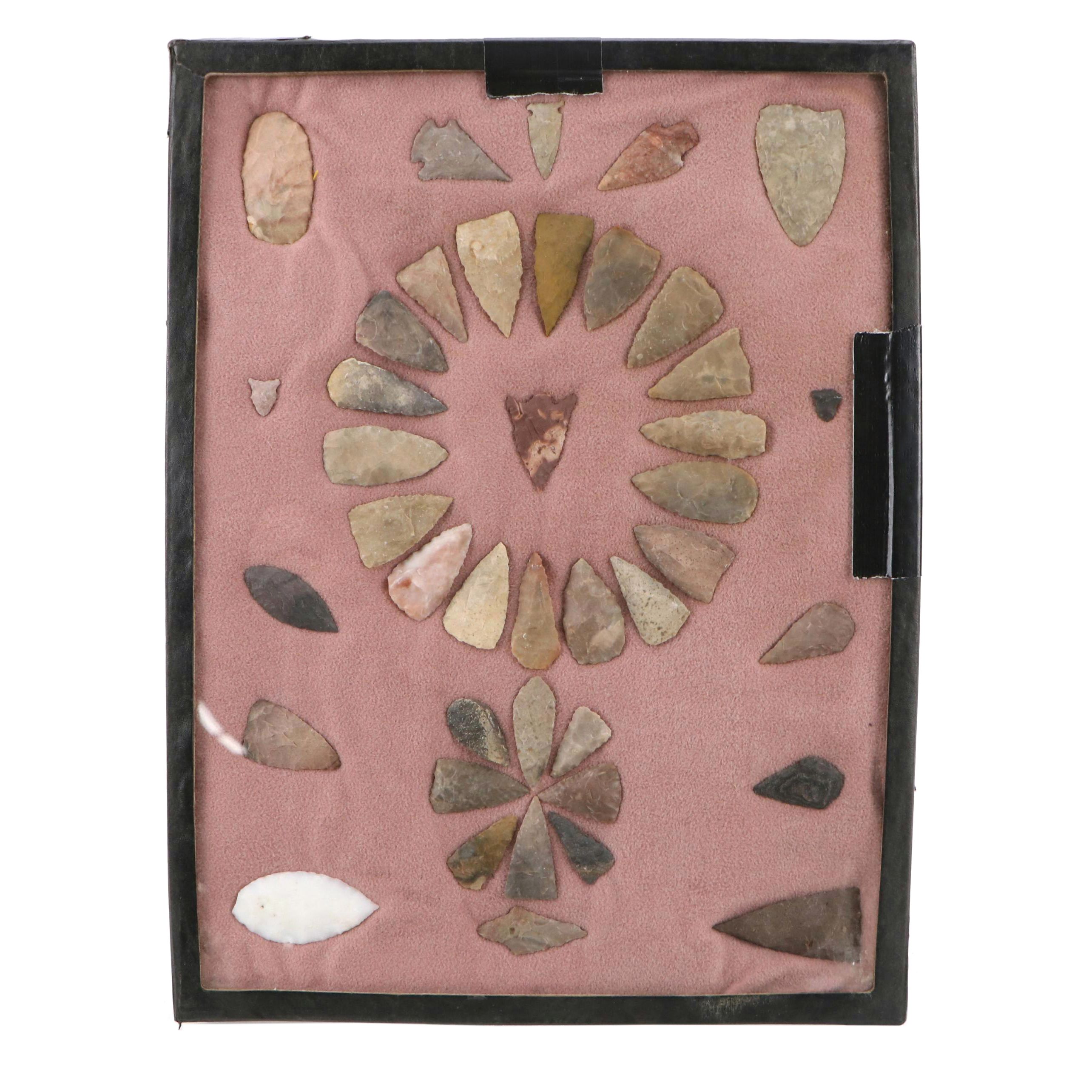 Indigenous Flint, Chert and Other Stone Arrowheads and Points