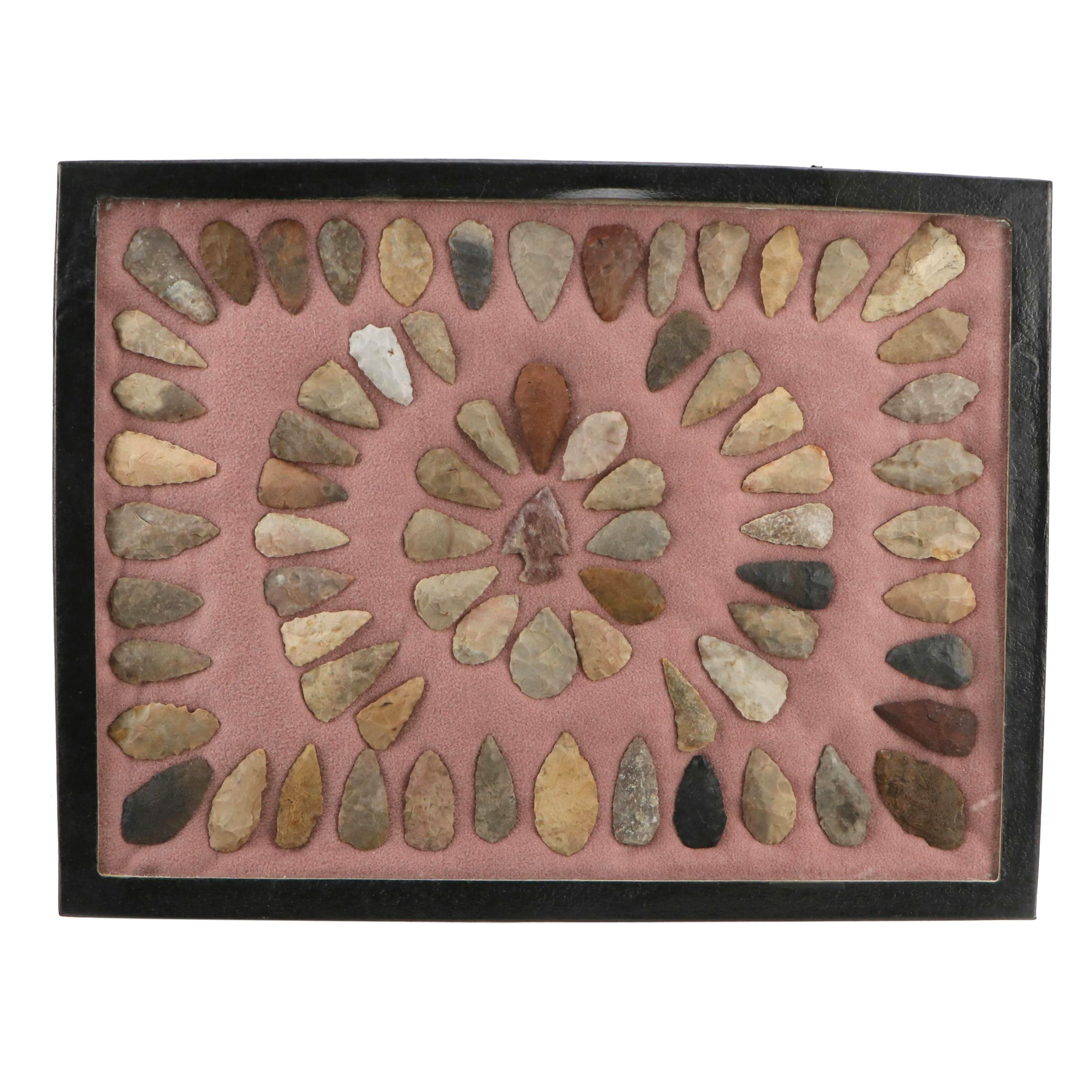 Indigenous Flint, Chert and Other Stone Arrowheads and Points