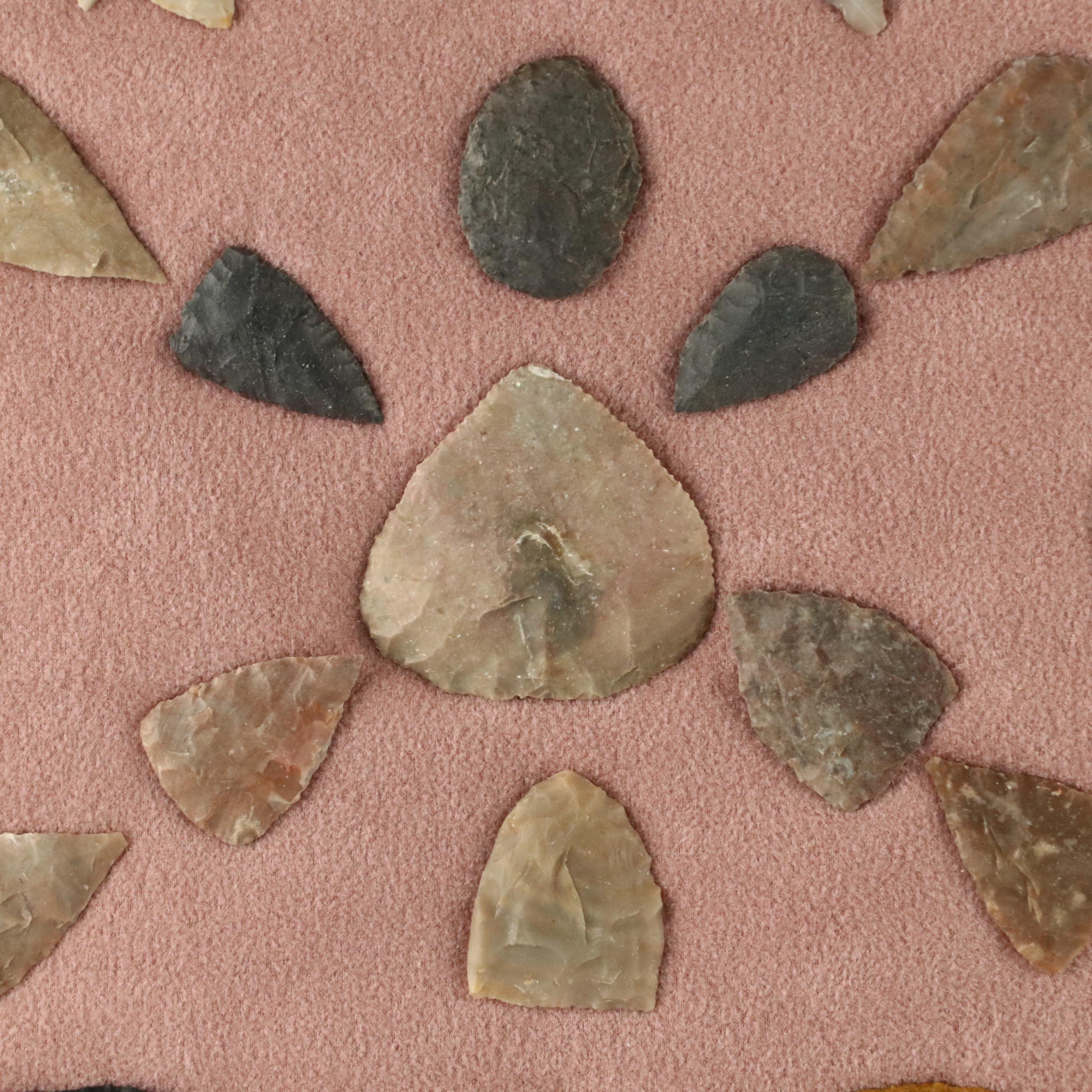 Indigenous Flint, Chert and Other Stone Arrowheads and Points
