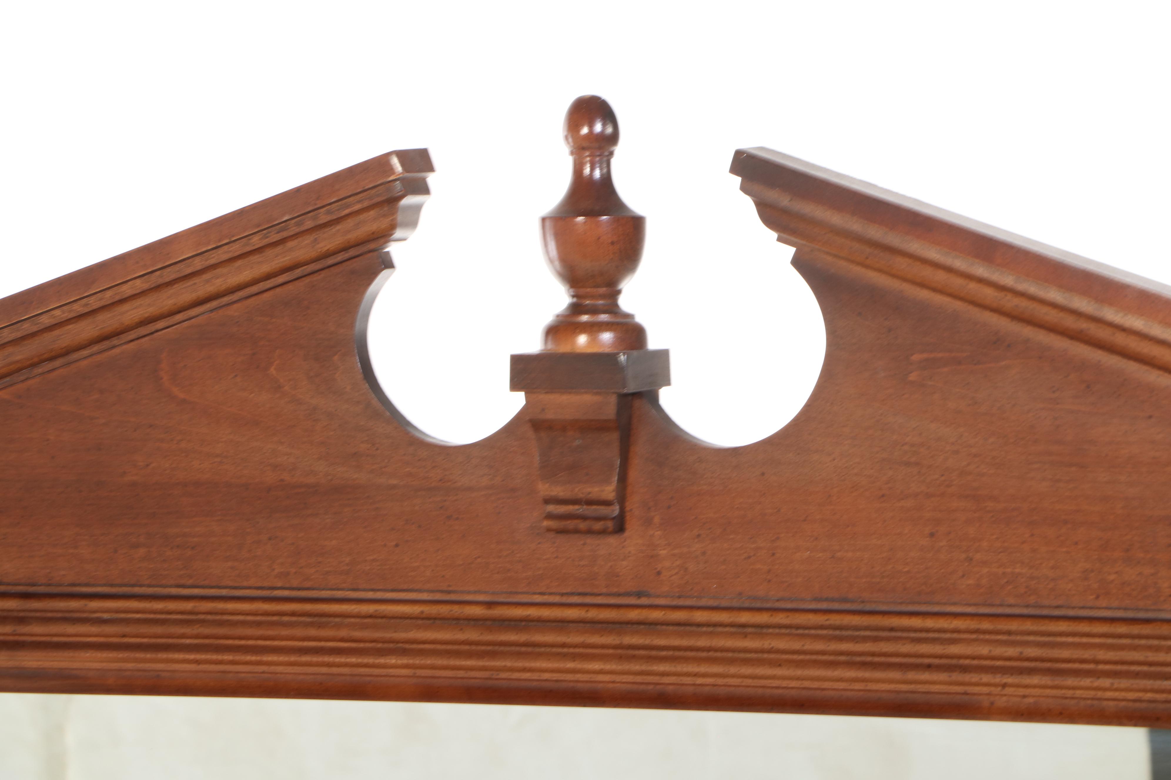 Lenoir House Colonial Style Cherry Dresser with Mirror, Chest, and Nightstand