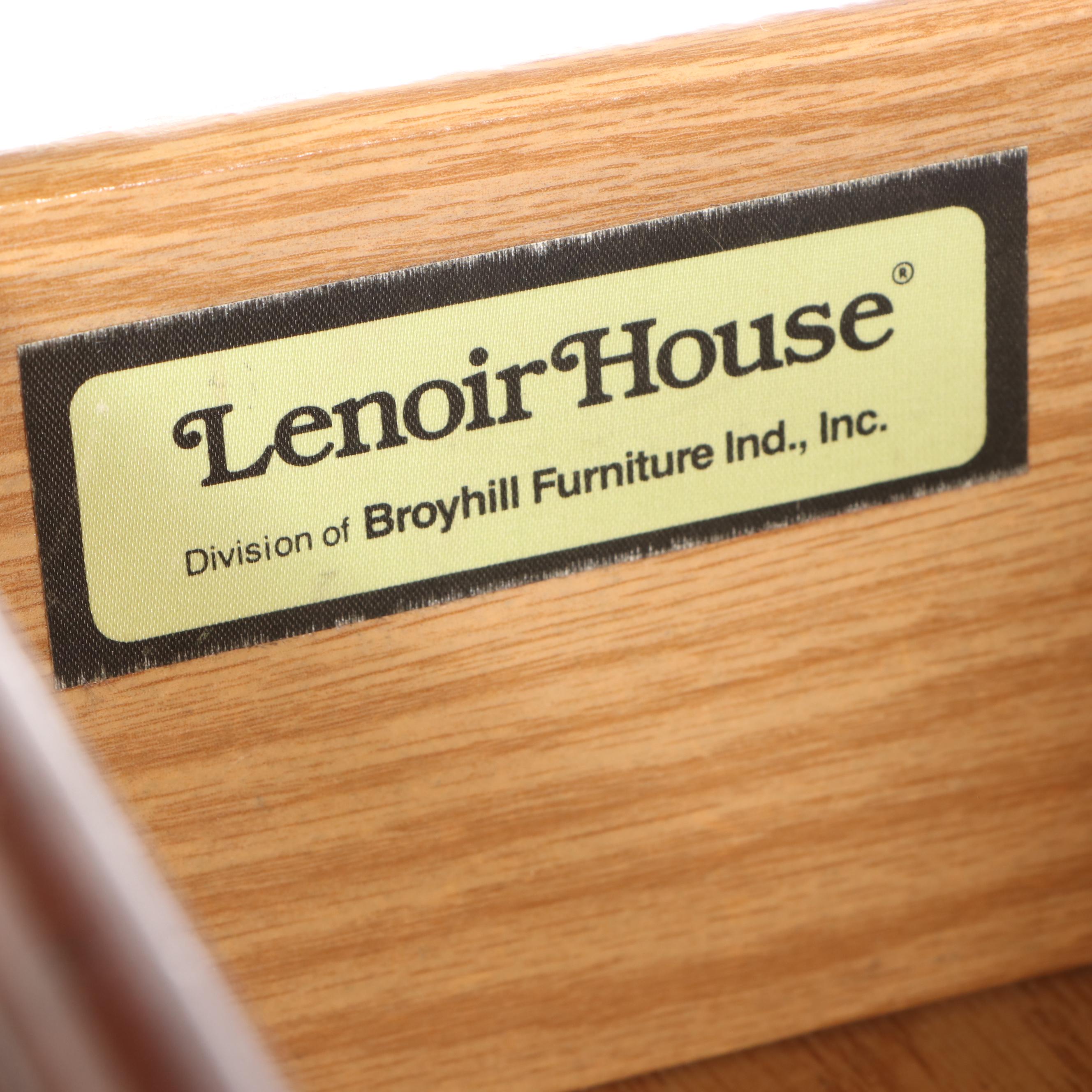 Lenoir House Colonial Style Cherry Dresser with Mirror, Chest, and Nightstand