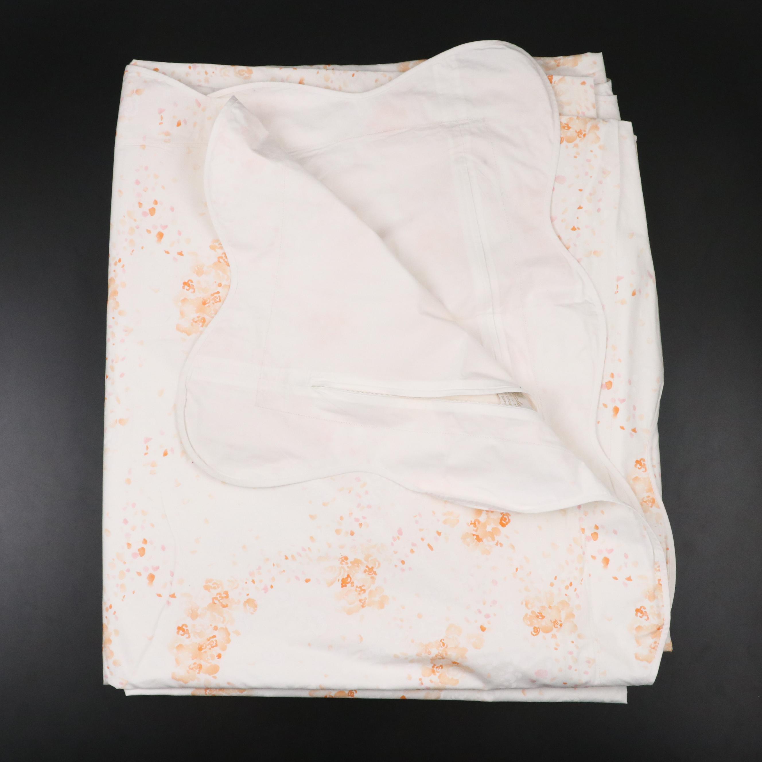 Pratesi Egyptian Cotton Duvet Cover with Polyester Blend Sheet and Bed Covers