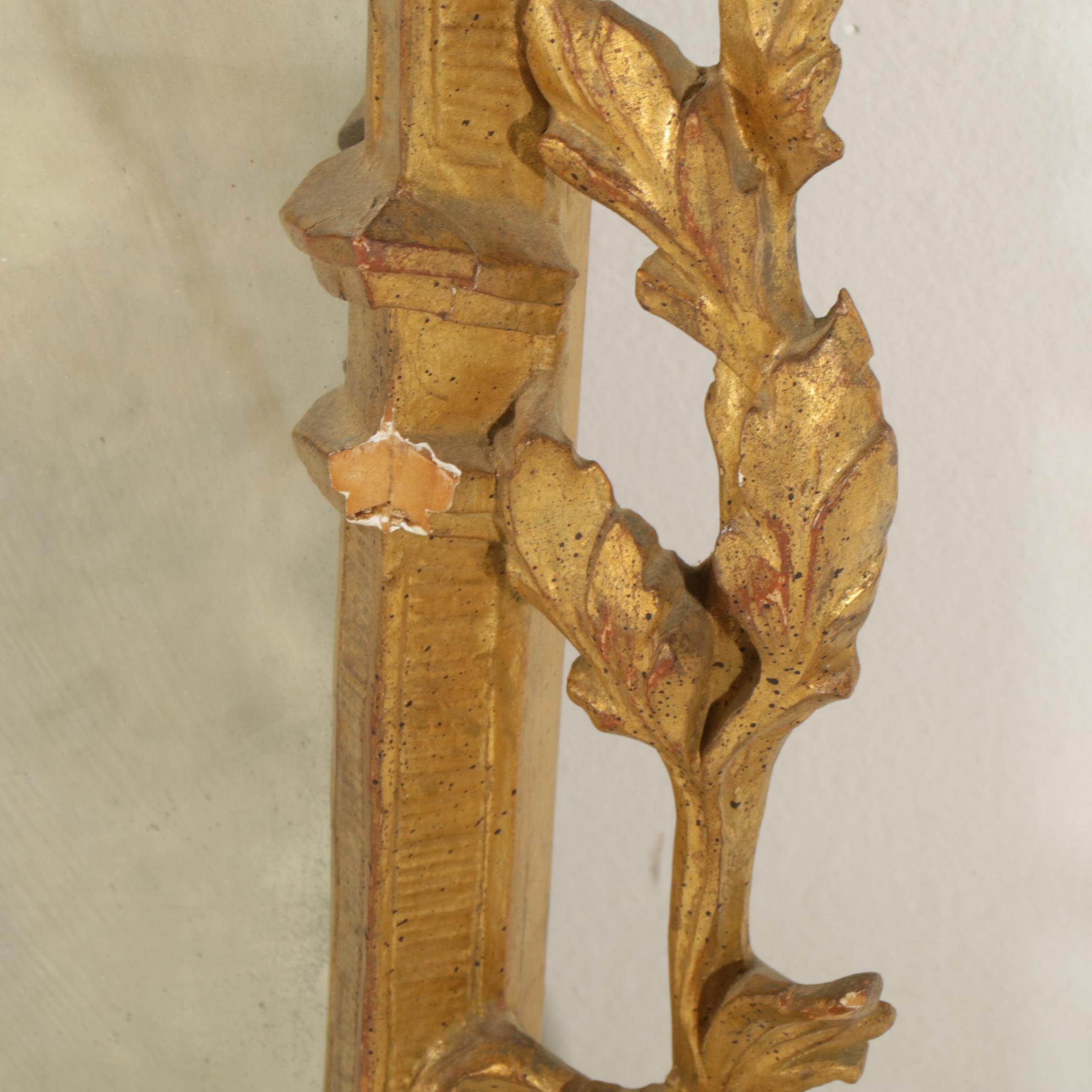 Italian Baroque Style Giltwood and Gesso Wall Mirror