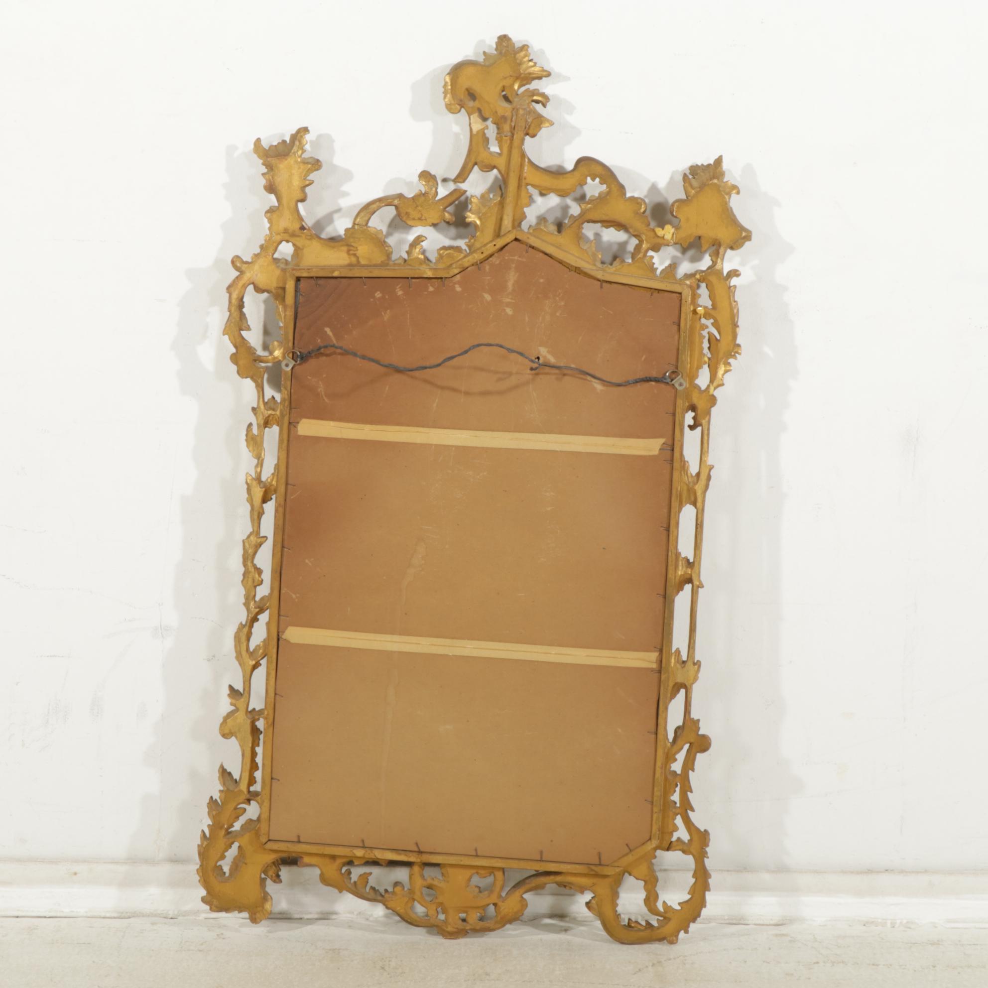 Italian Baroque Style Giltwood and Gesso Wall Mirror