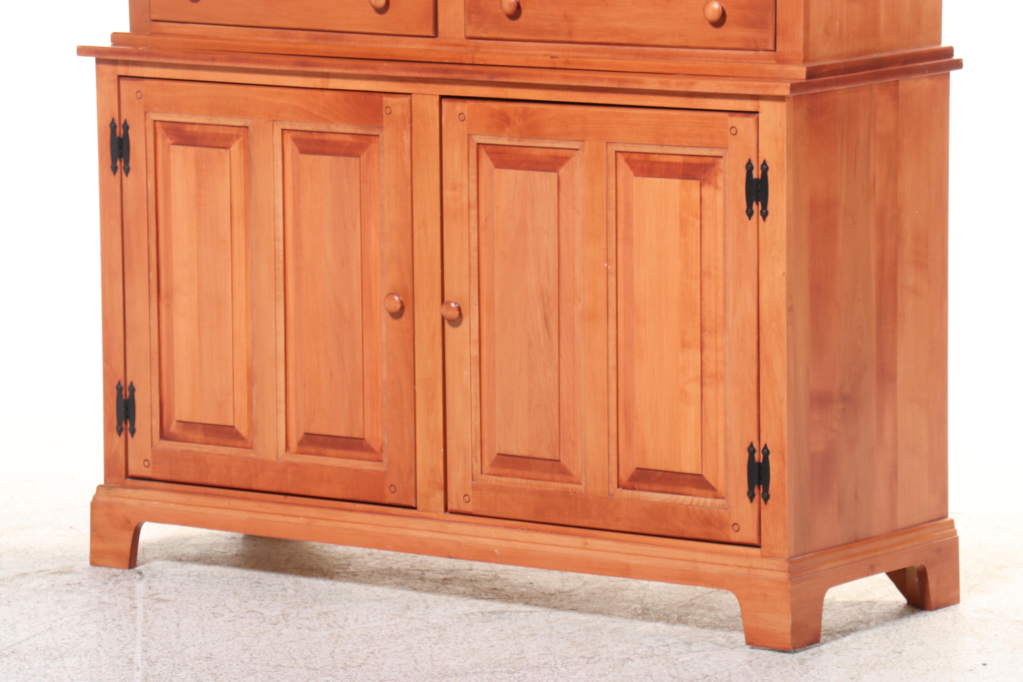 Crawford Furniture Mfg. Co. Cherry China Cabinet