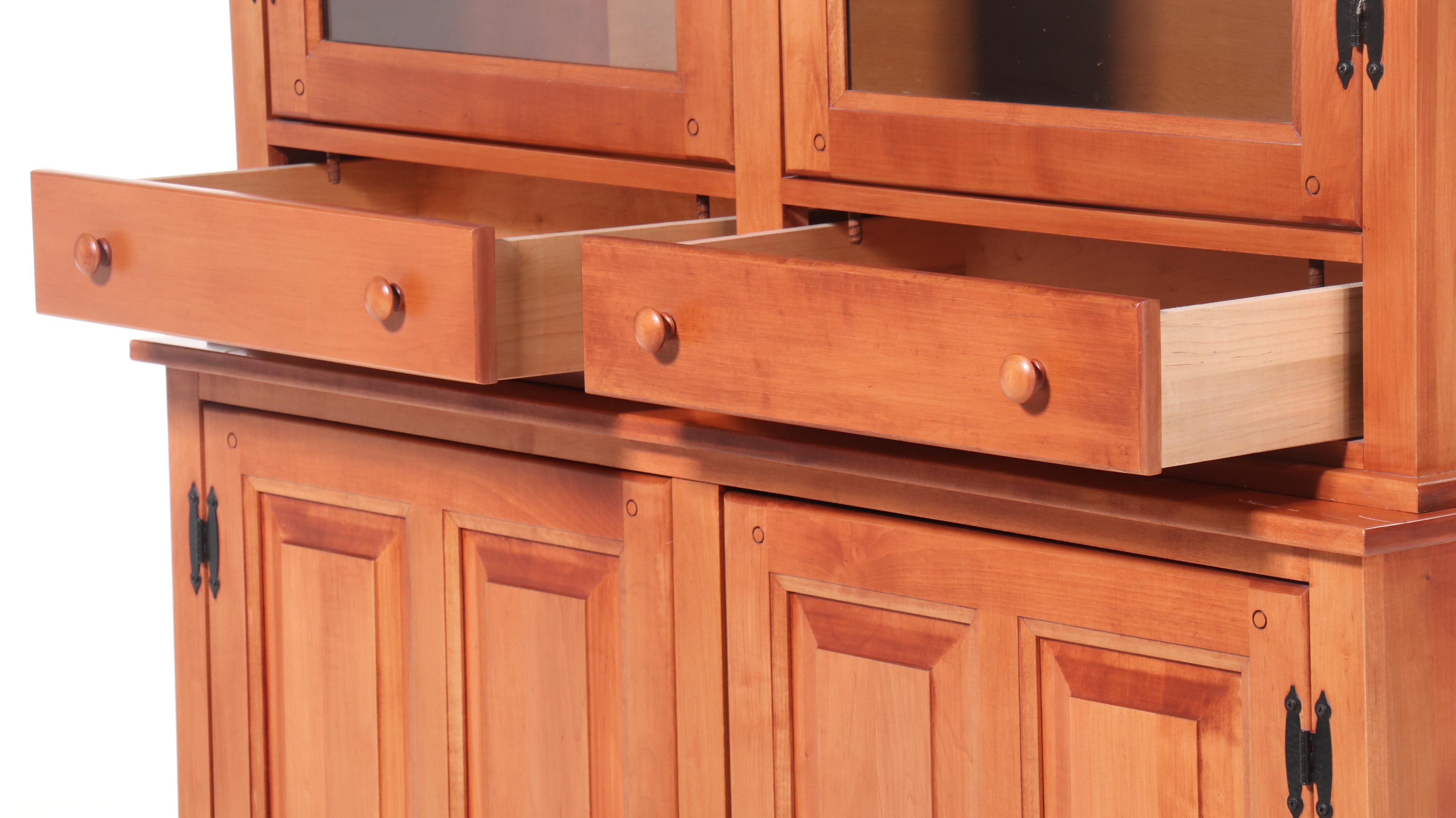 Crawford Furniture Mfg. Co. Cherry China Cabinet