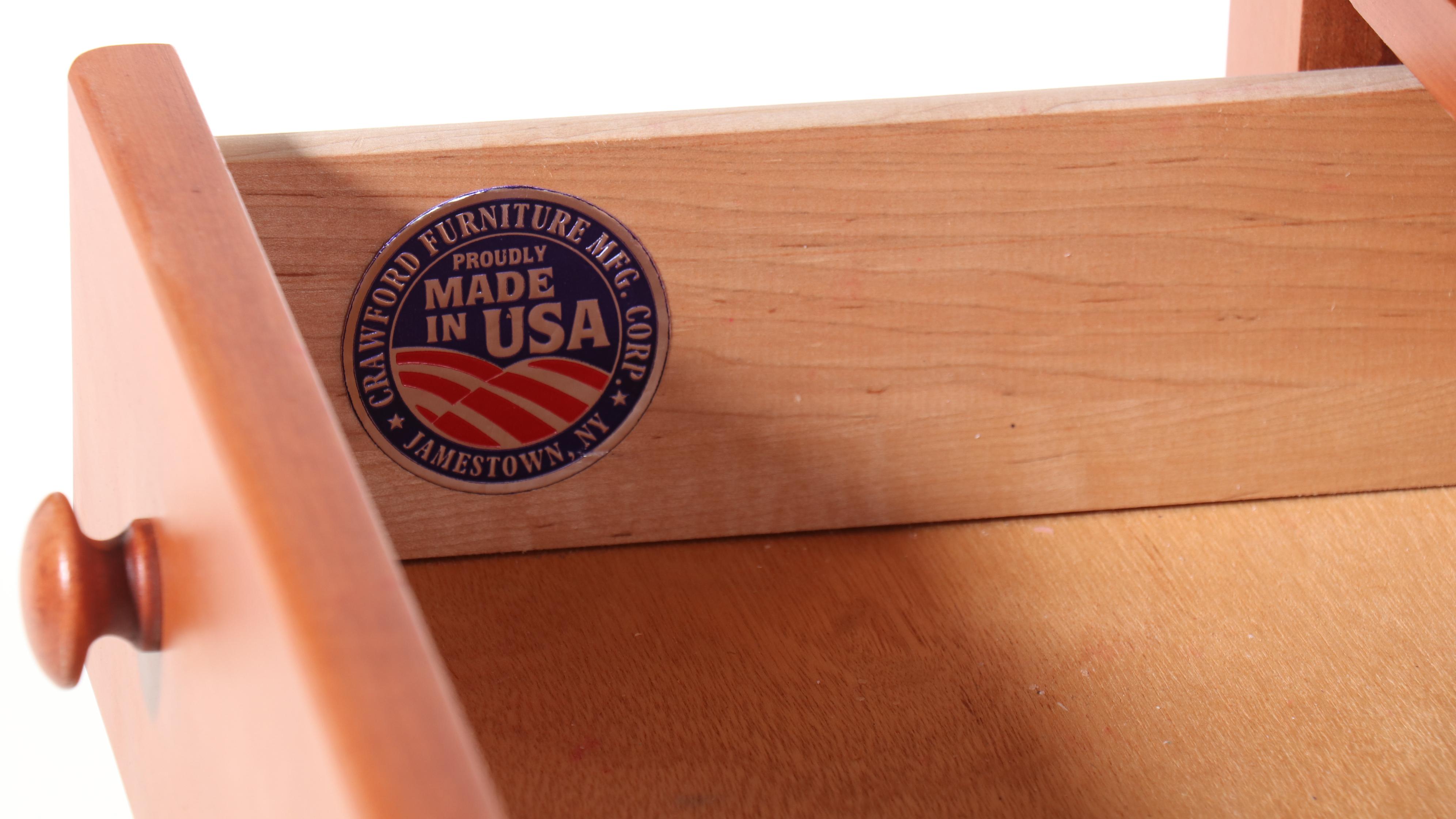 Crawford Furniture Mfg. Co. Cherry China Cabinet