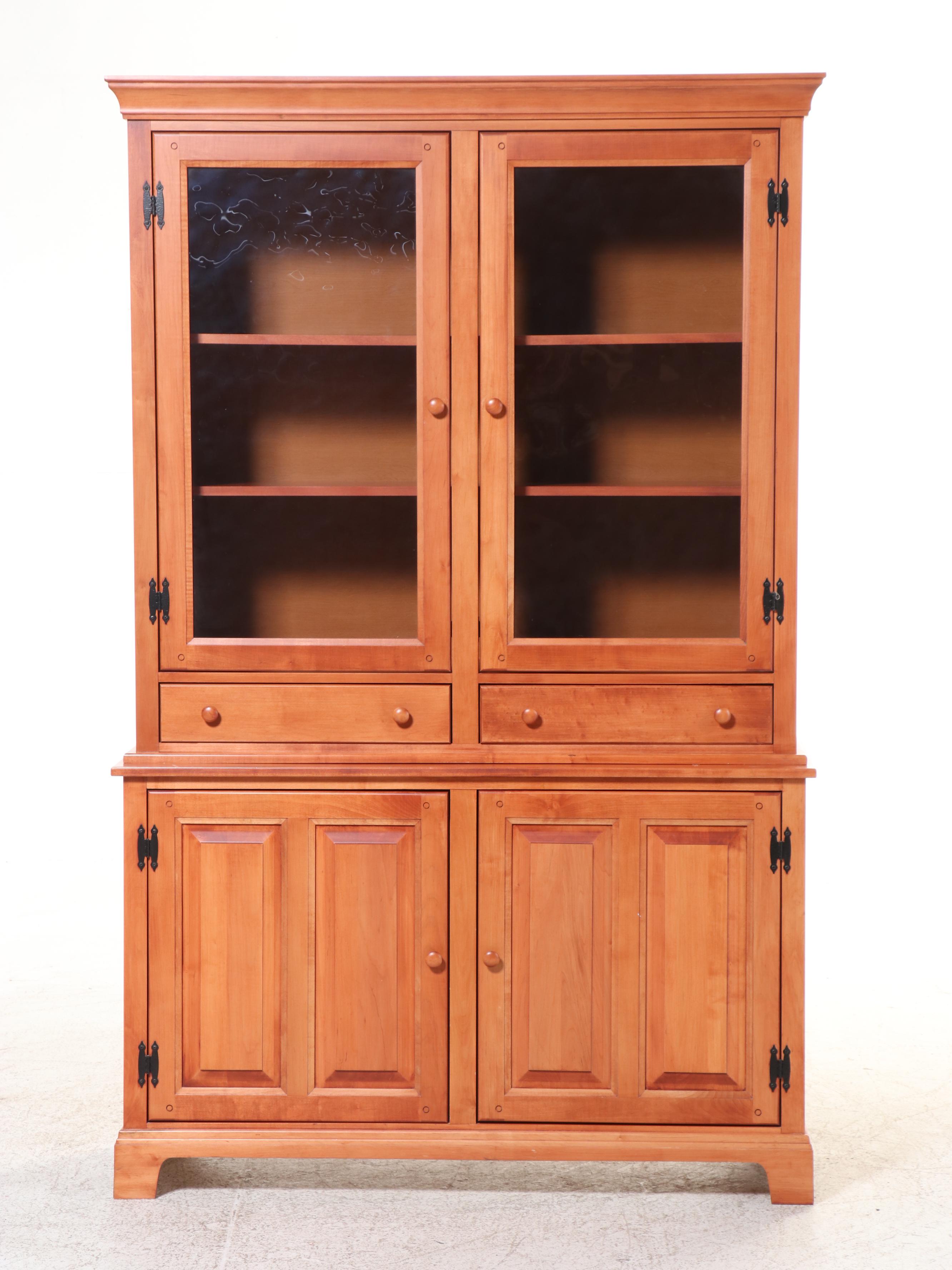 Crawford Furniture Mfg. Co. Cherry China Cabinet
