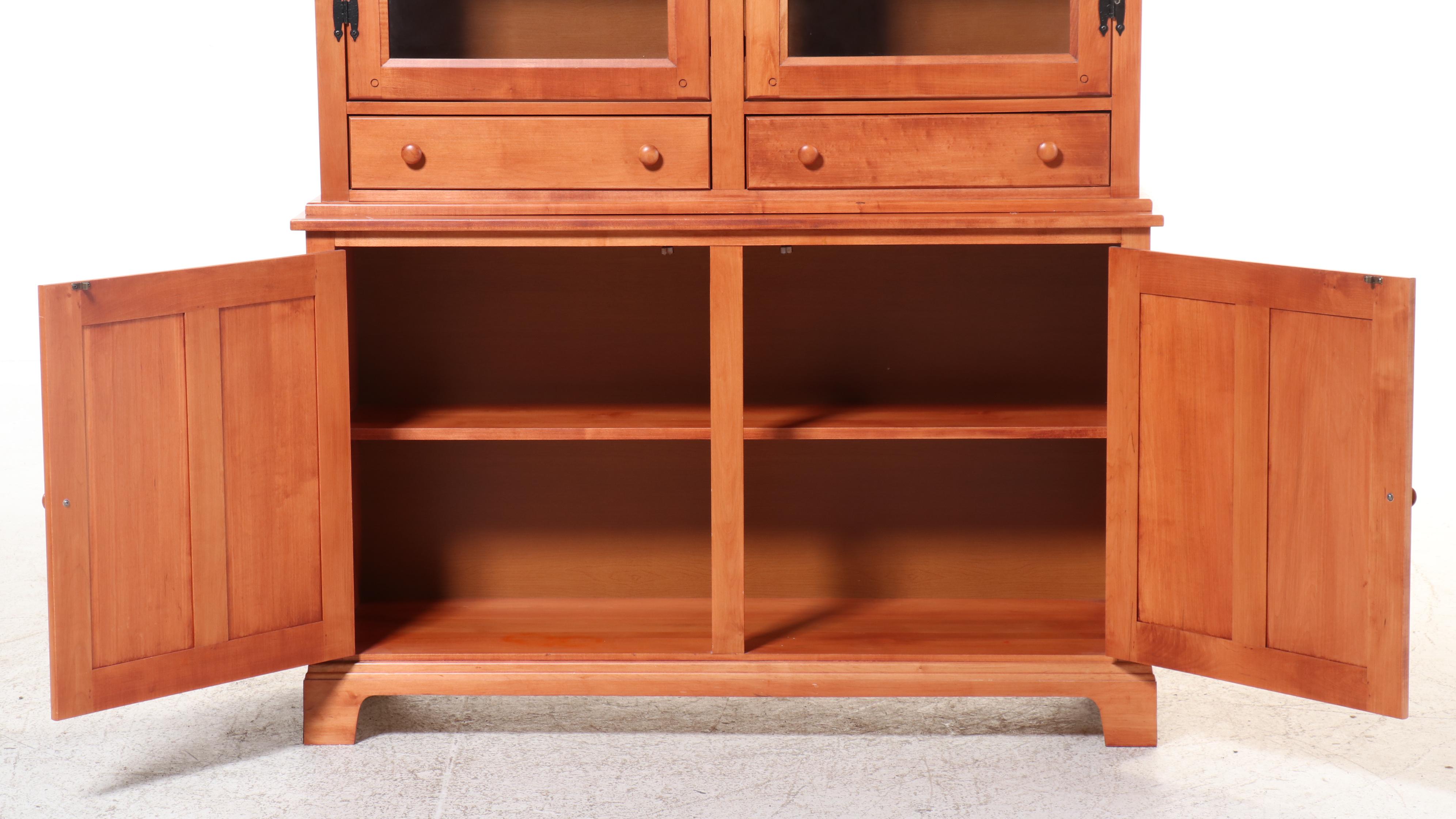 Crawford Furniture Mfg. Co. Cherry China Cabinet