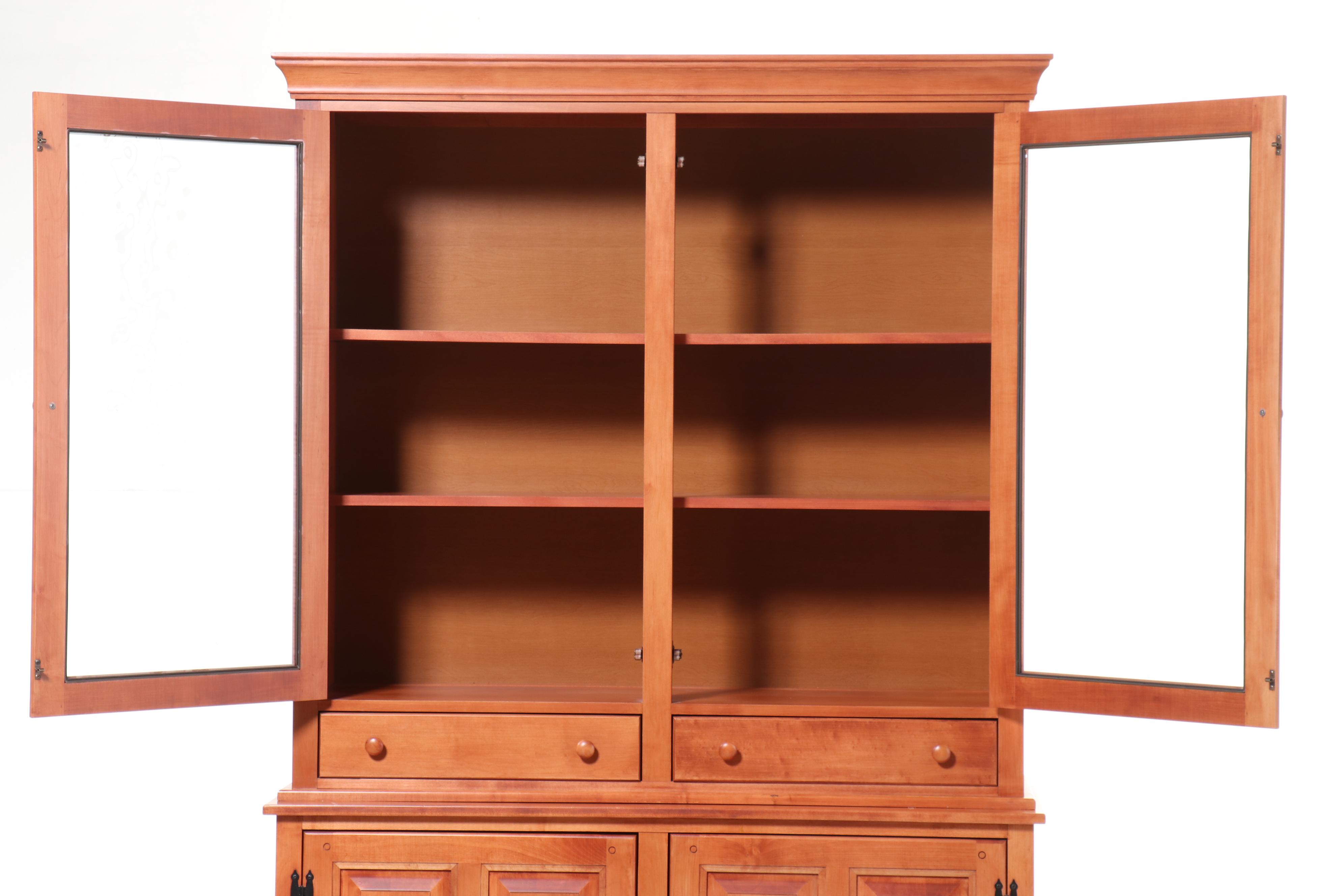 Crawford Furniture Mfg. Co. Cherry China Cabinet