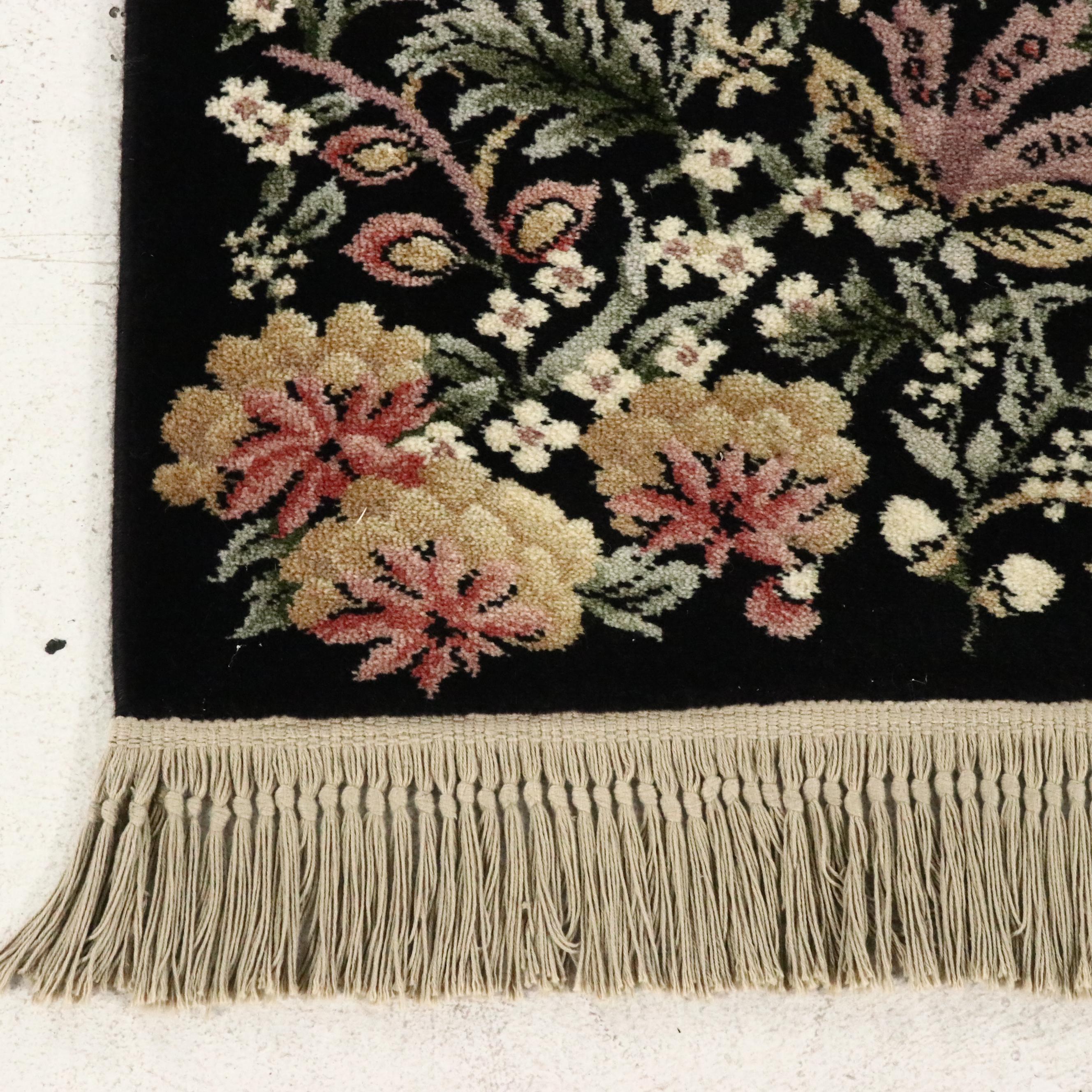 4'4 x 6'9 Machine Made Karastan "Garden of Eden" Persian Floral Style Area Rug