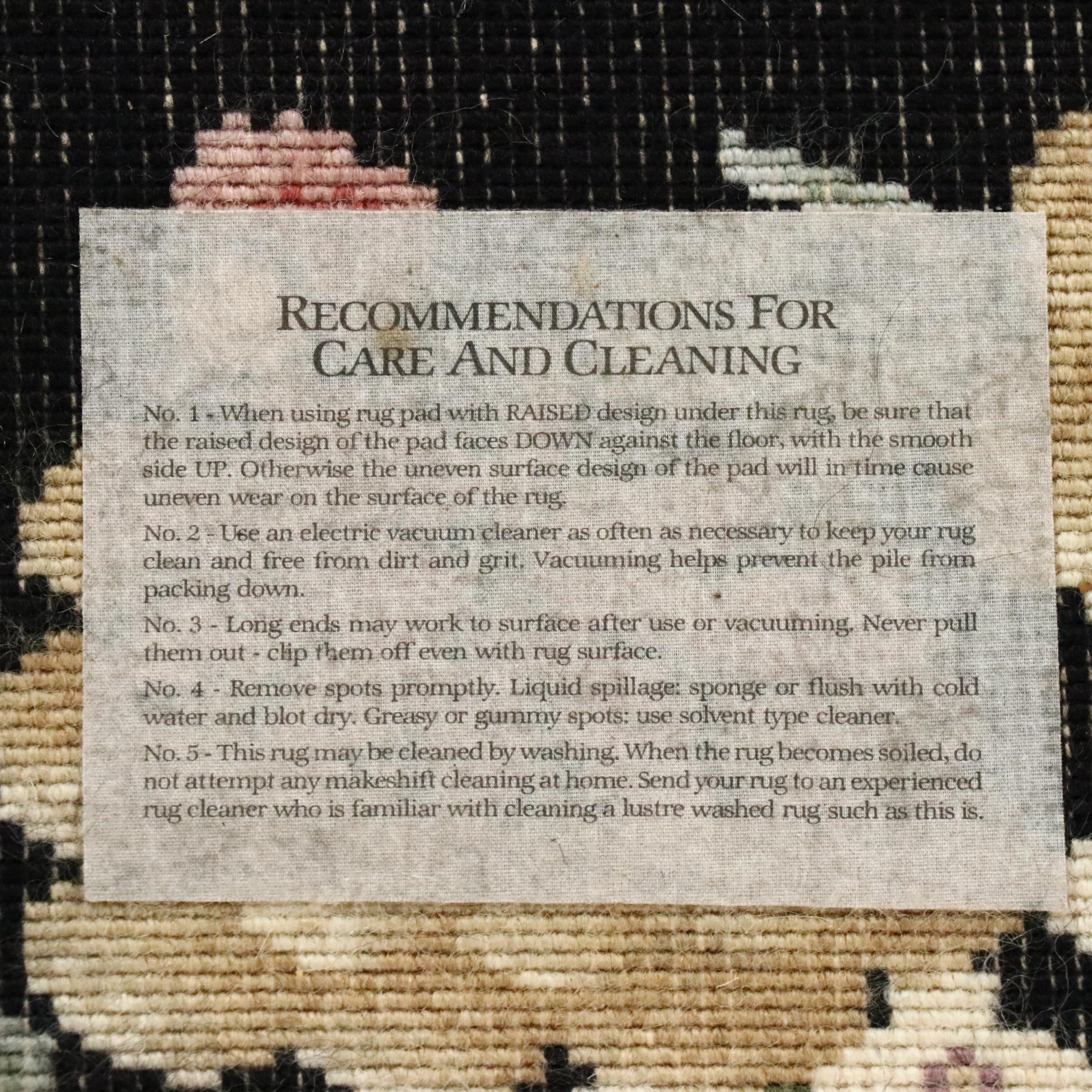 4'4 x 6'9 Machine Made Karastan "Garden of Eden" Persian Floral Style Area Rug