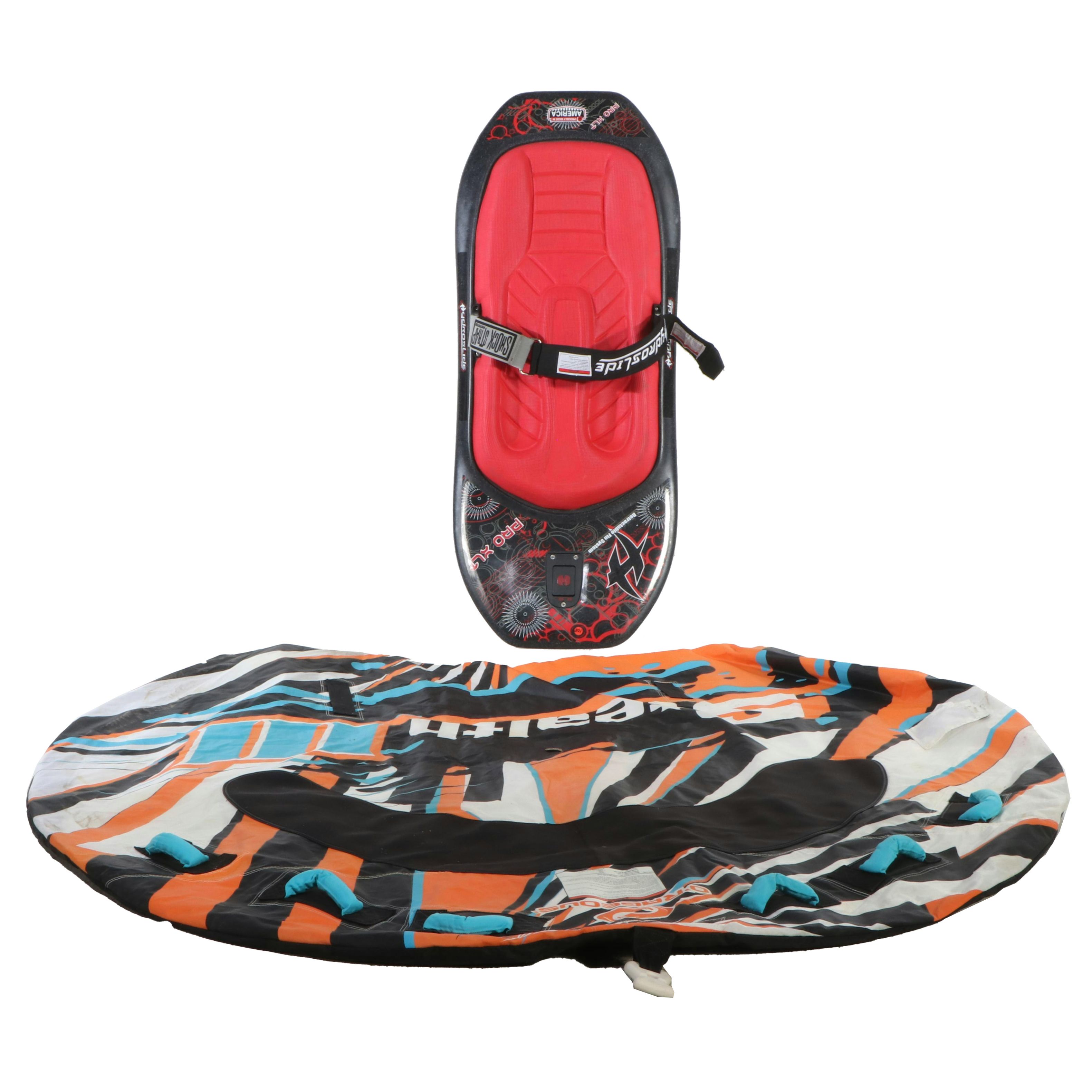 Hydroslide Pro XLT Kneeboard with O'rageous Towable Innertube