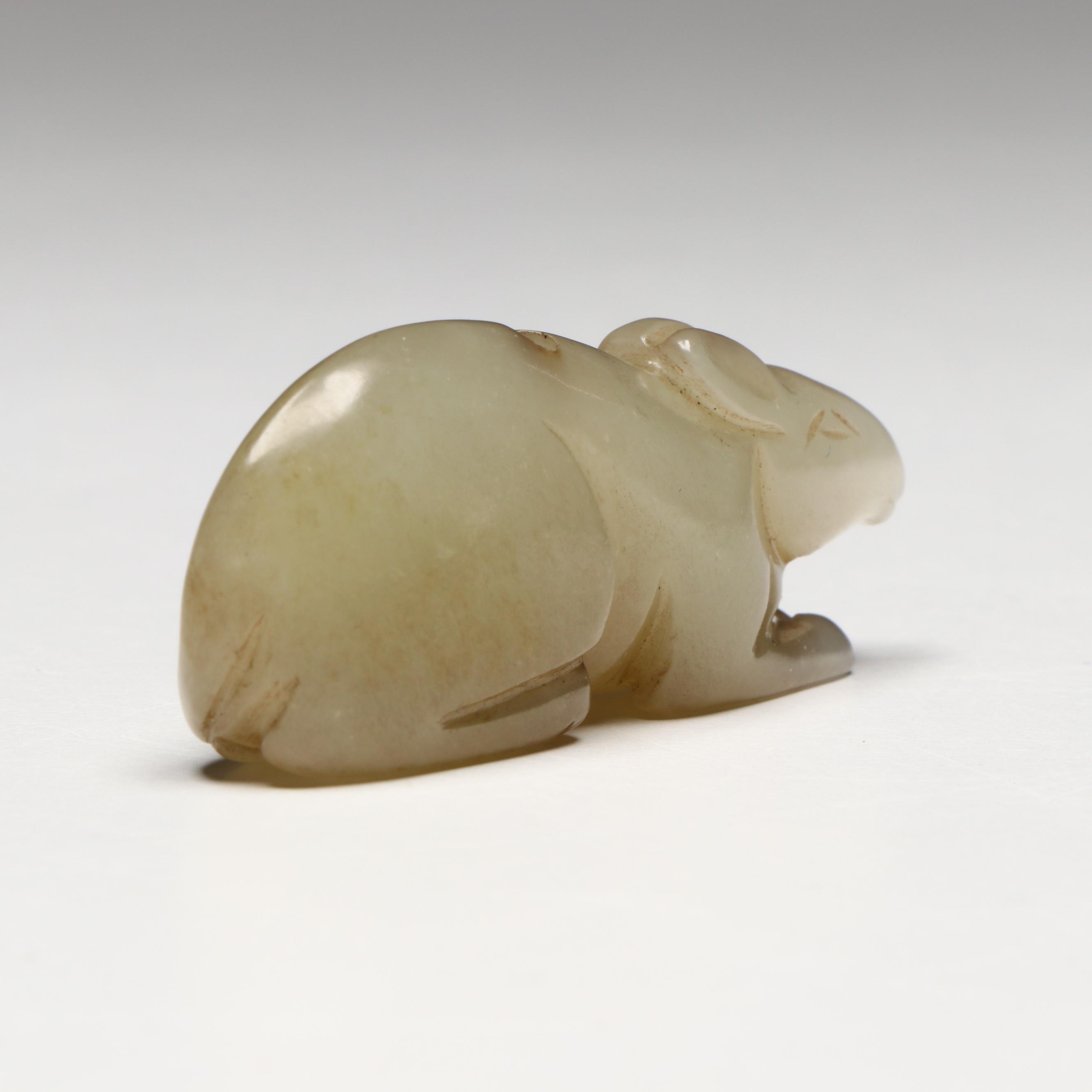 Chinese Carved Serpentine Rat  Yupei