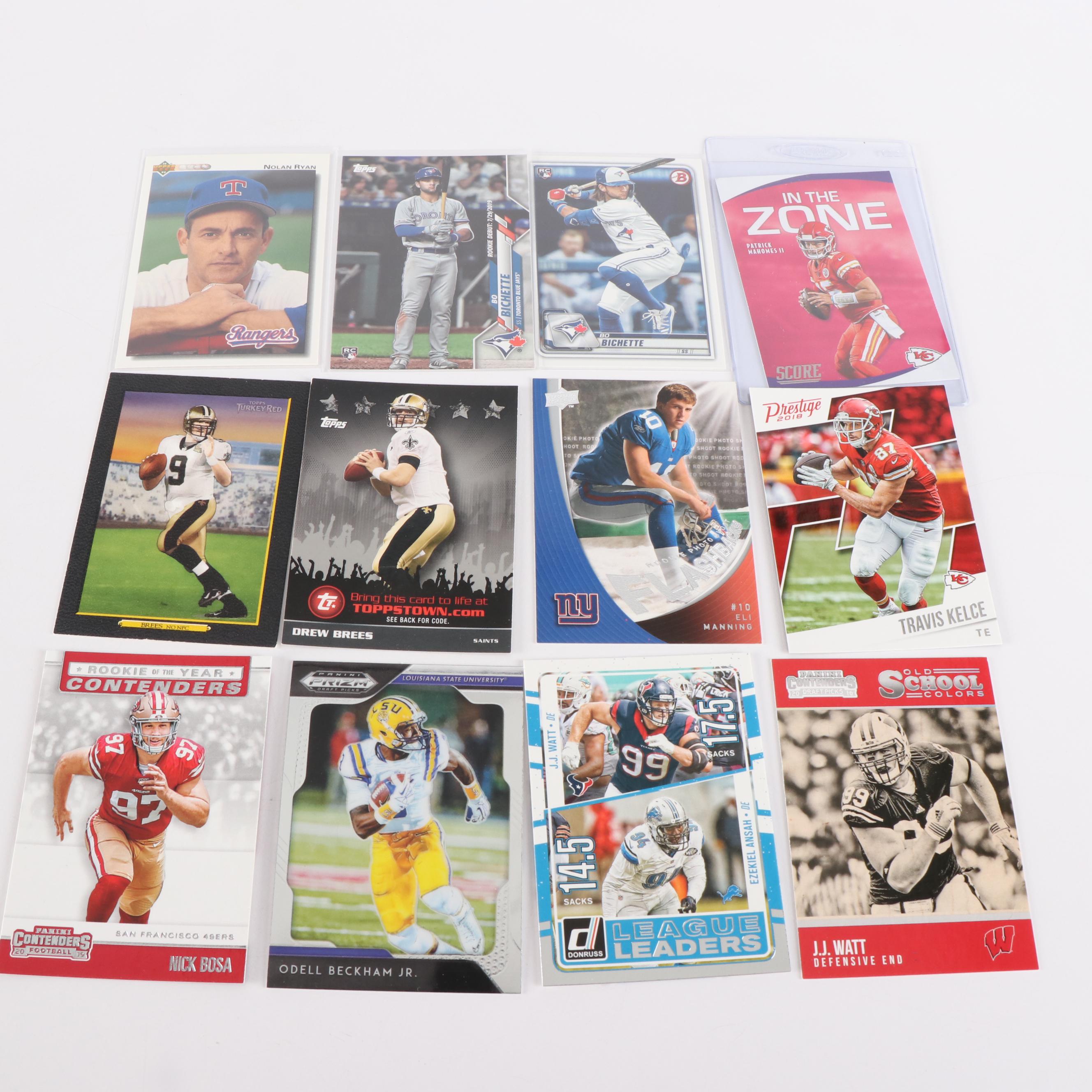 Bowman with Other Sports Cards Featuring Bo Bichette Rookie and More